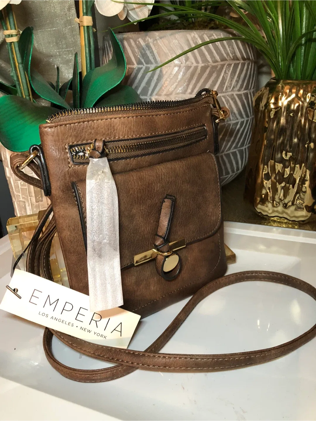 Emperia Brown Crossbody Bag - Like New! image indicator(2)
