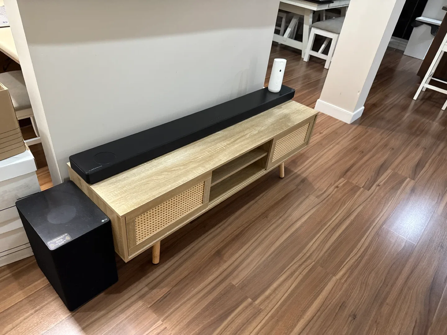 TV Stand - 55 inch Rattan Storage Console Table image indicator(2)