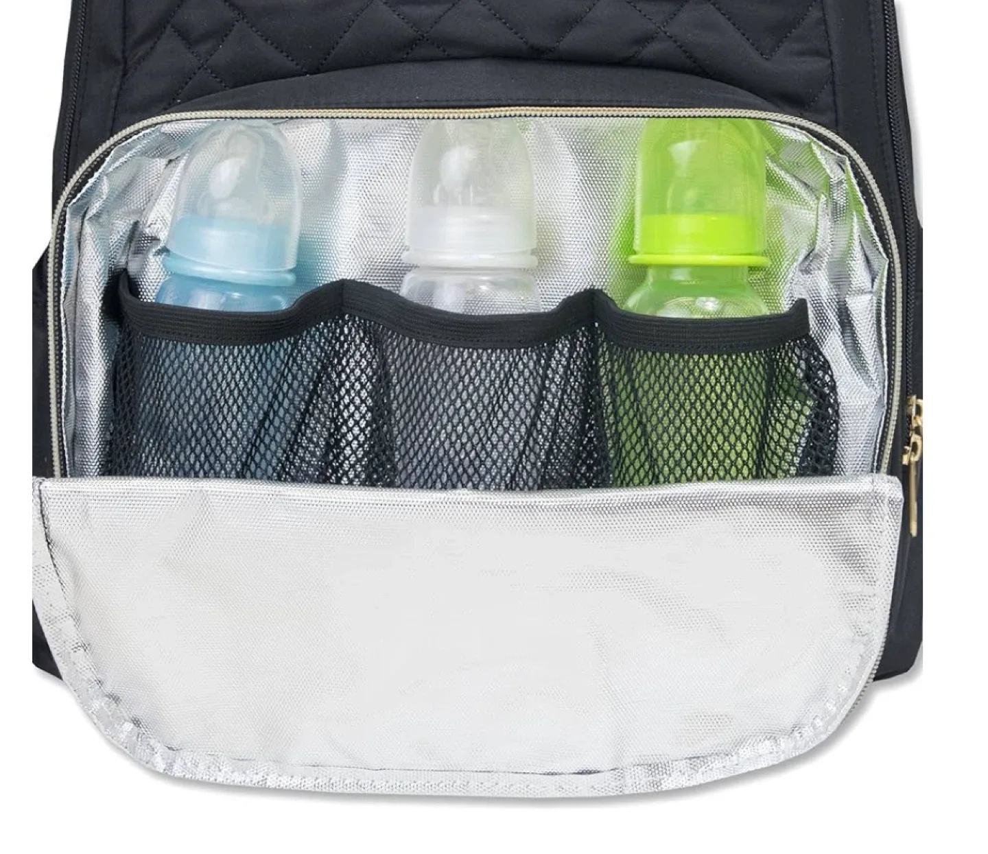 Fisher-Price Morgan Quilted Diaper Bag with Changing Pad image indicator(6)