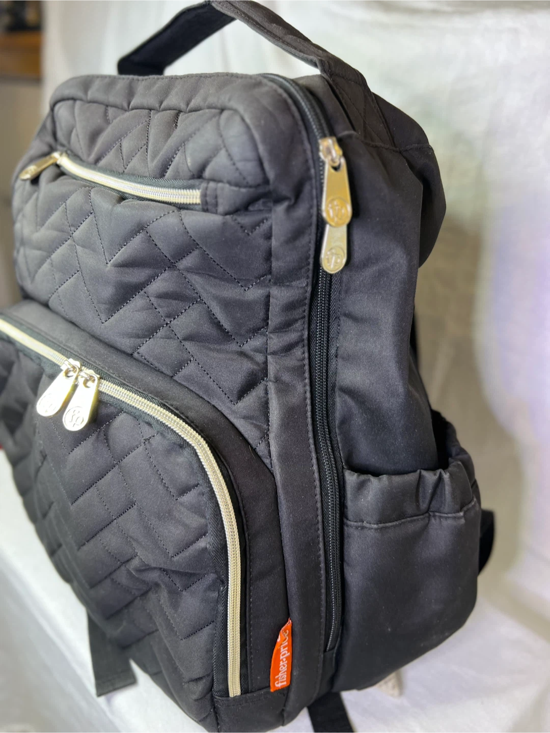 Fisher-Price Morgan Quilted Diaper Bag with Changing Pad - photo 2