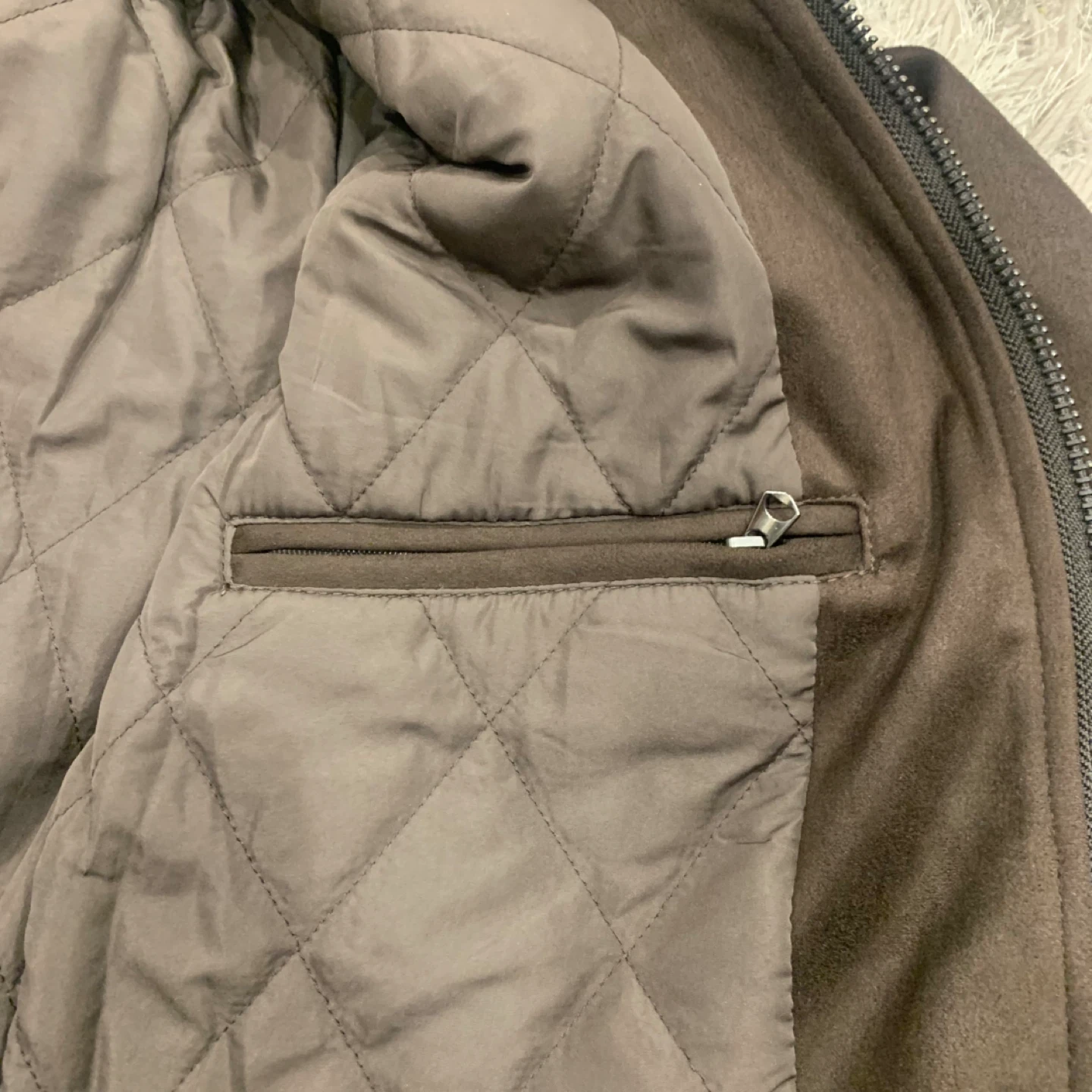 Winter Bomber Jacket with Furry White Collar - photo 4