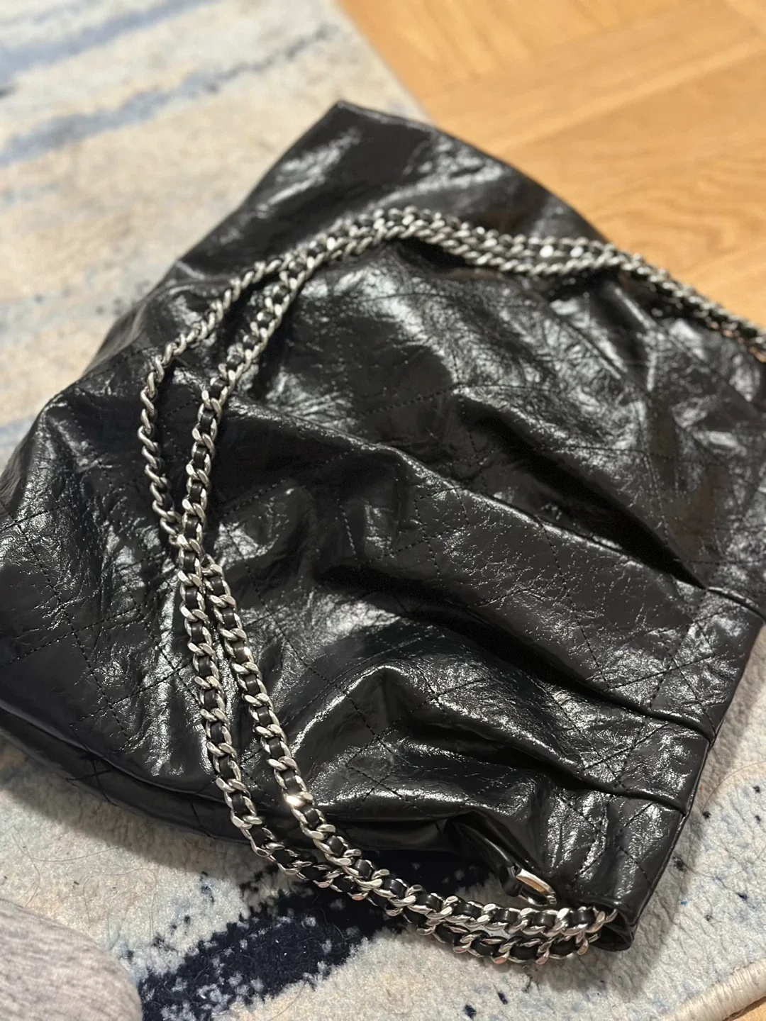 Charles & Keith Black Hobo Bag image indicator(4)