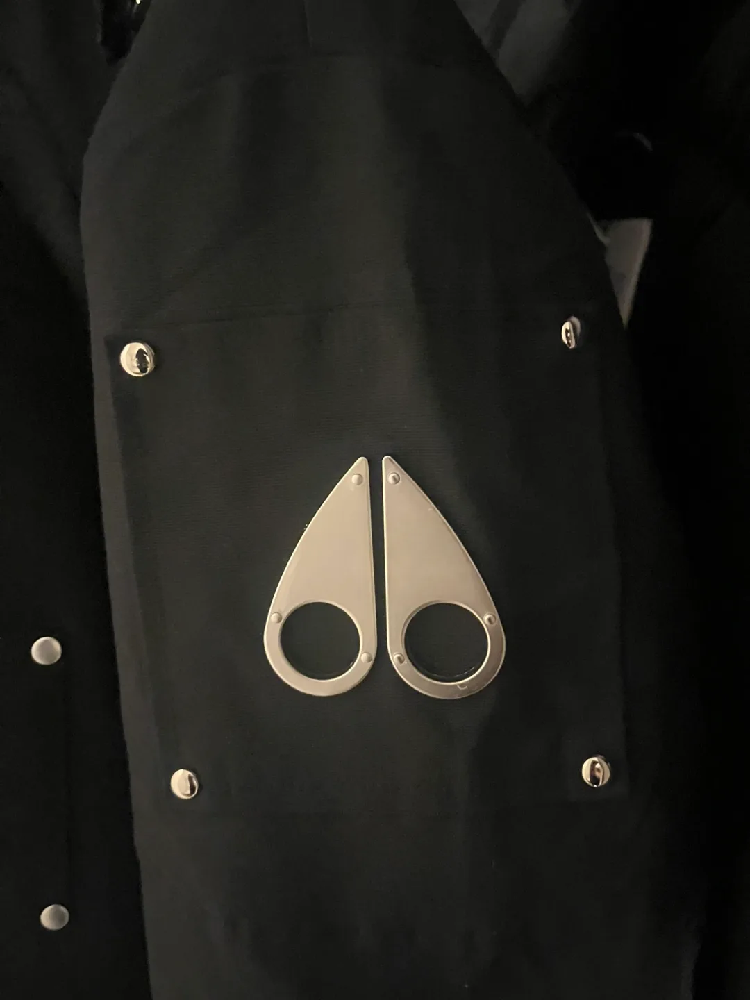 Moose Knuckles Black Down Filled Bomber Jacket image indicator(4)