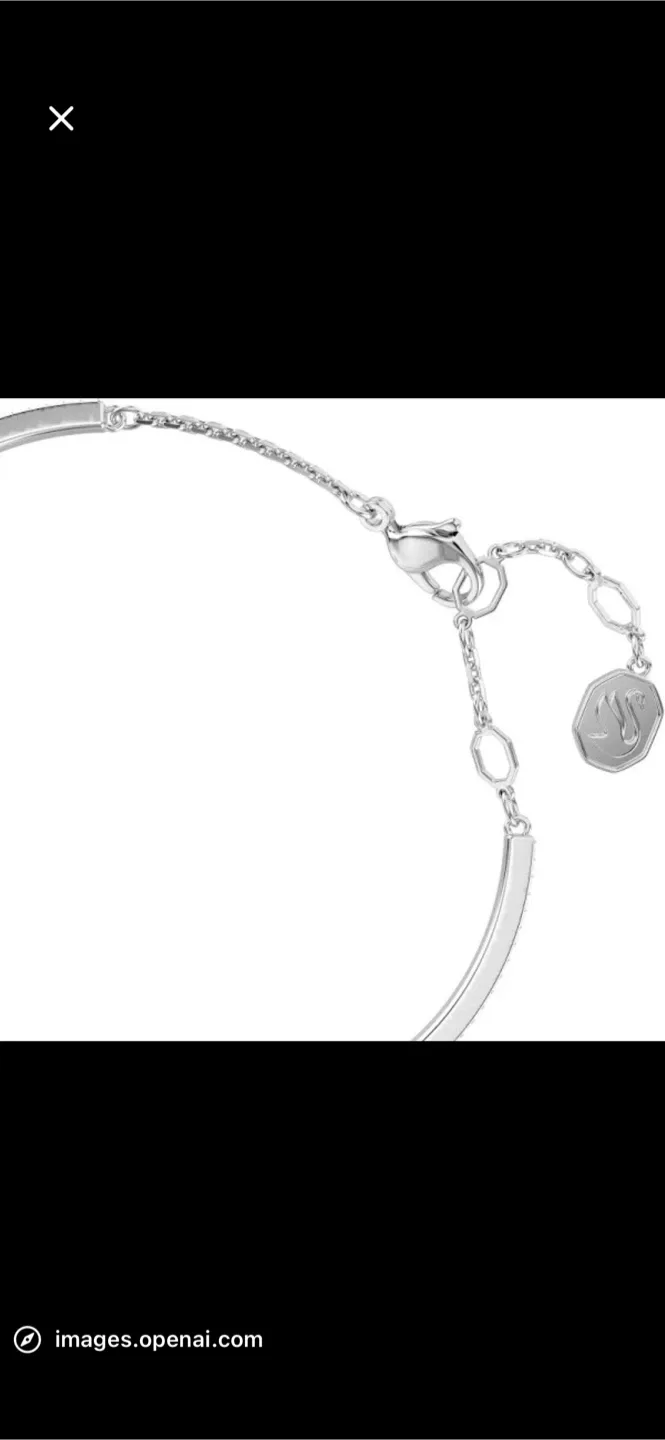 Swaroveski Idyllia bangle Blue Flower Bracelet image indicator(5)