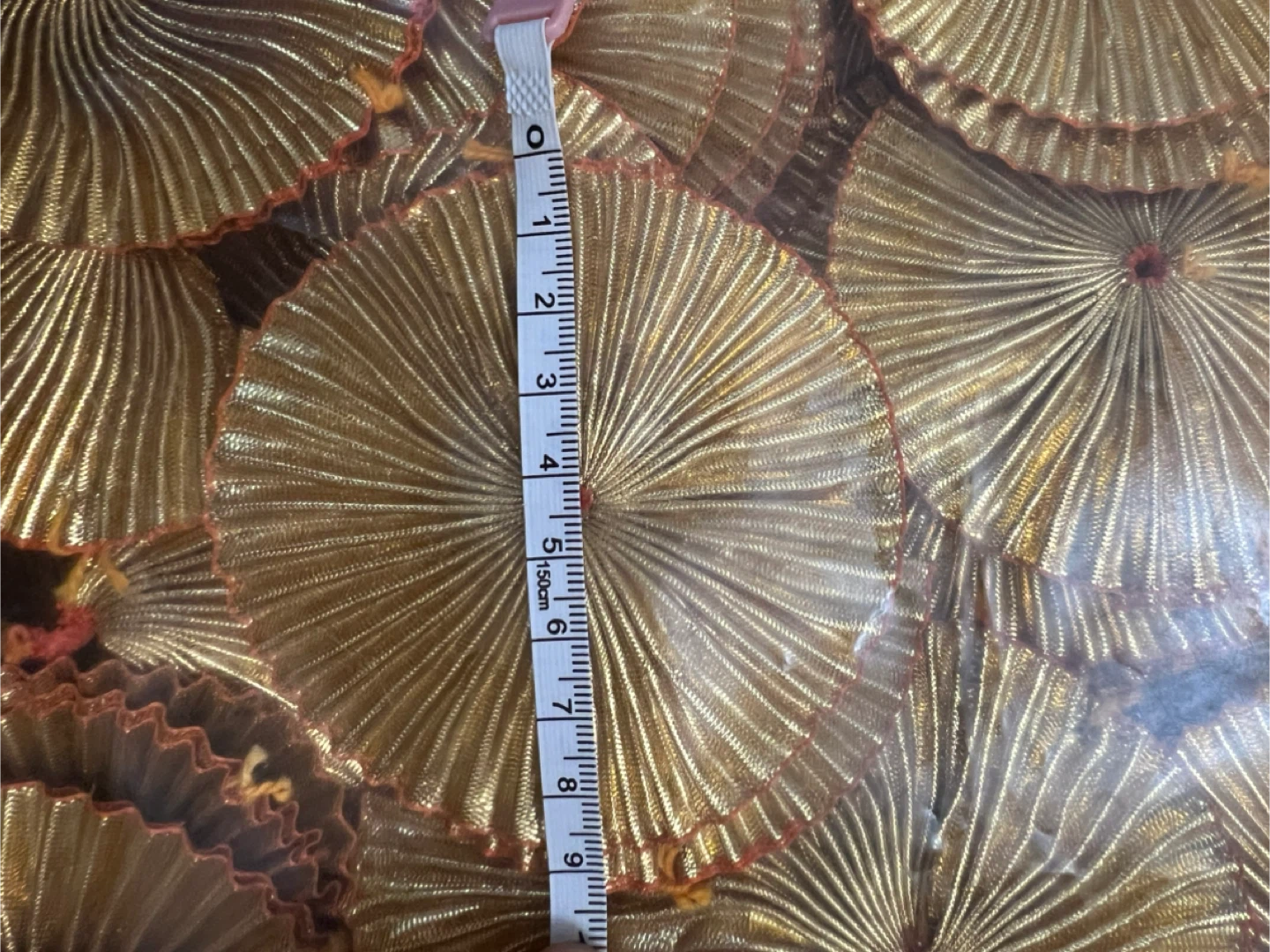 Decorative golden and patches