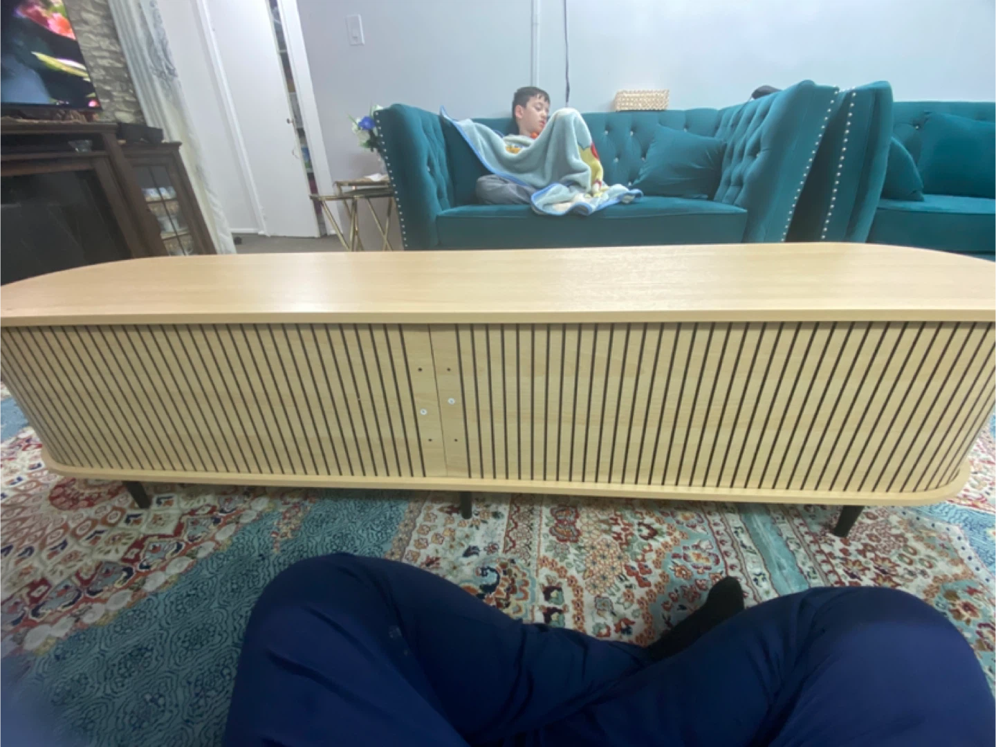 Light Wood TV Stand
