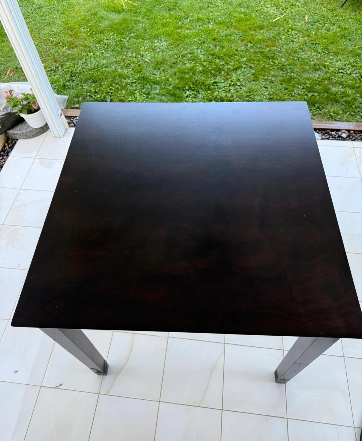 Dark Brown Square Dining Table & Chairs - photo 2