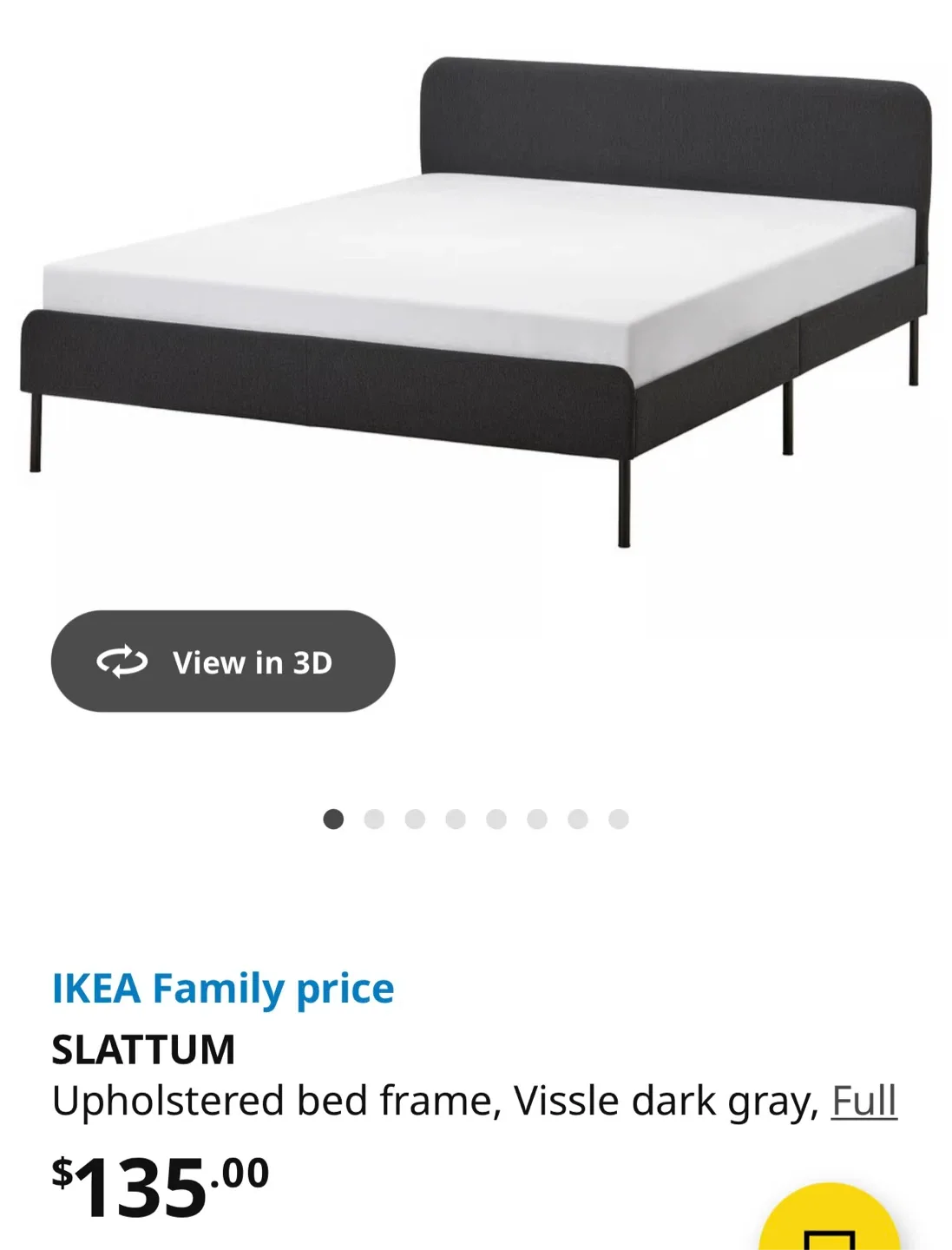 IKEA SLATTUM bed and mattress - selling BOTH