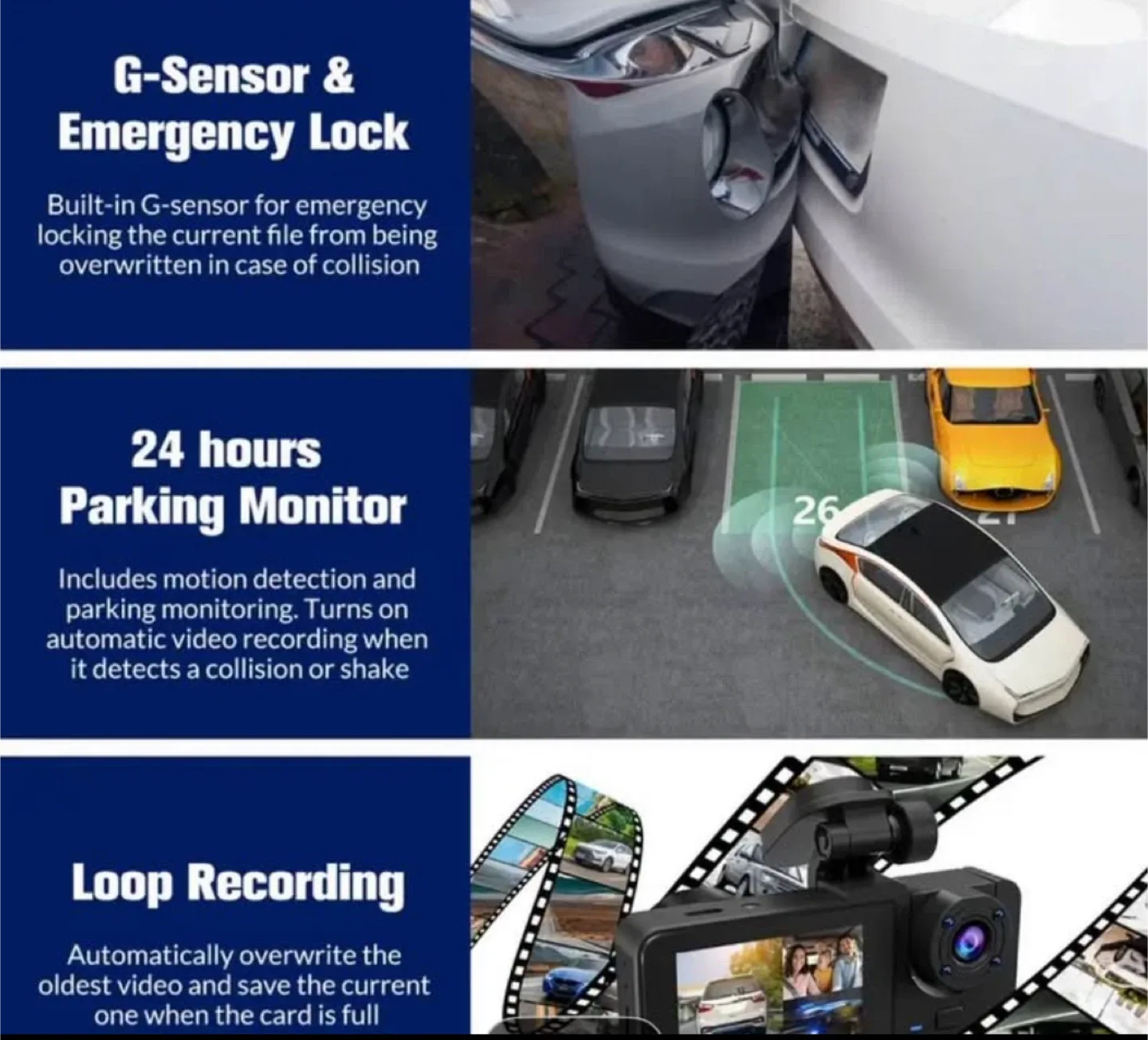 Car Dash Camera - 32GB sd card image indicator(3)