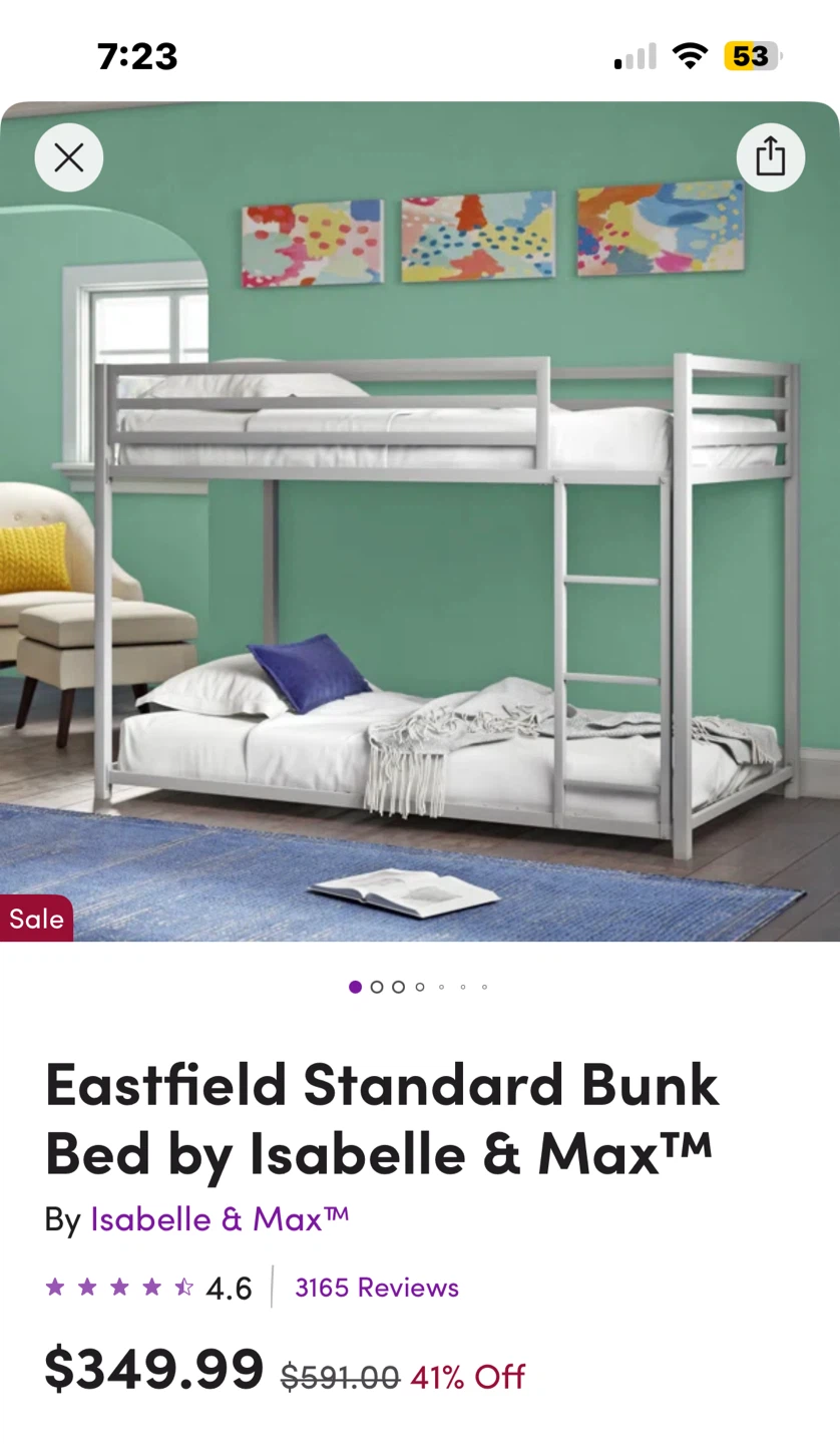 Isabelle & Max Eastfield Standard Bunk Bed - photo 2