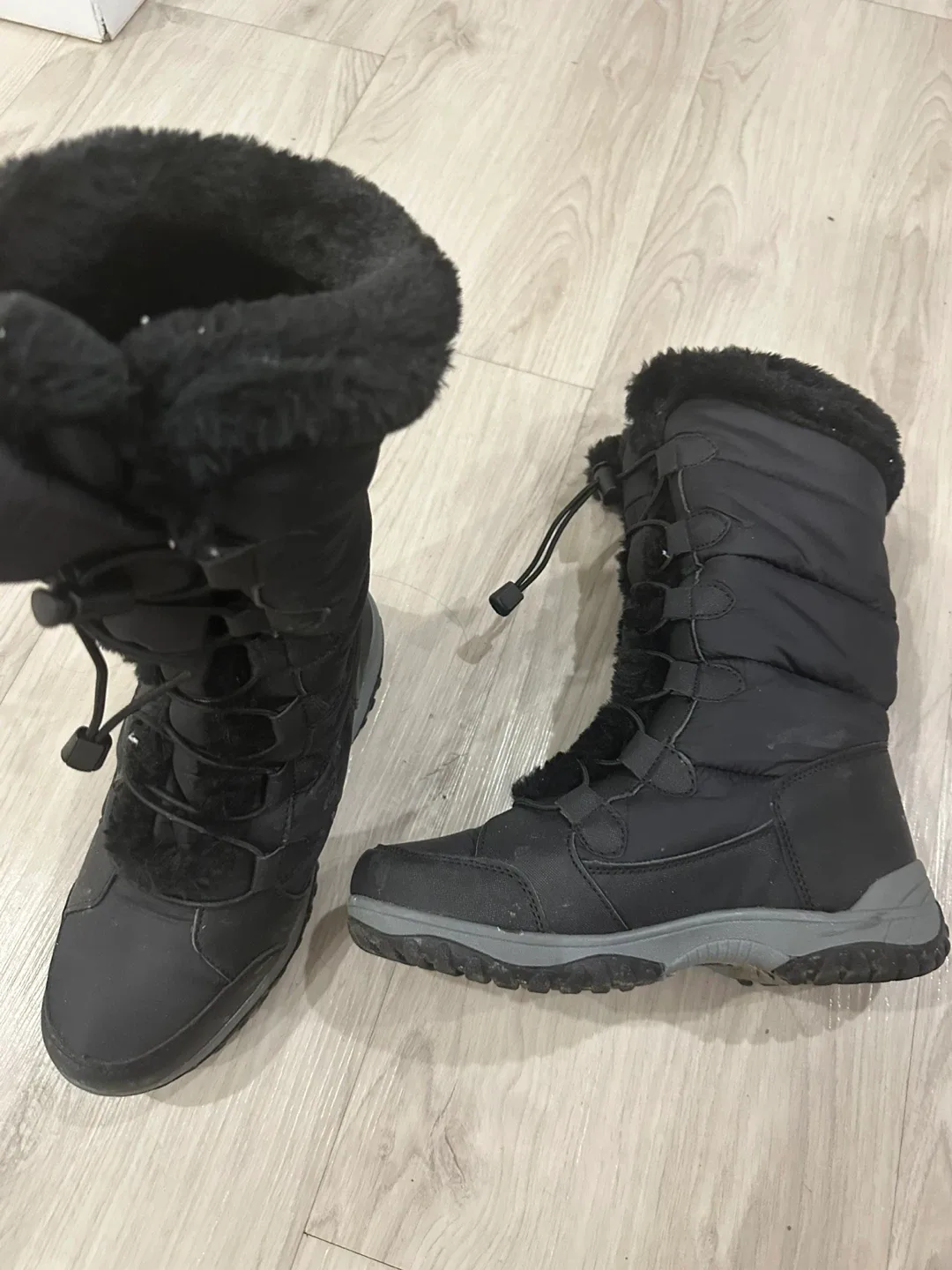 Black Winter Boots - Size 7