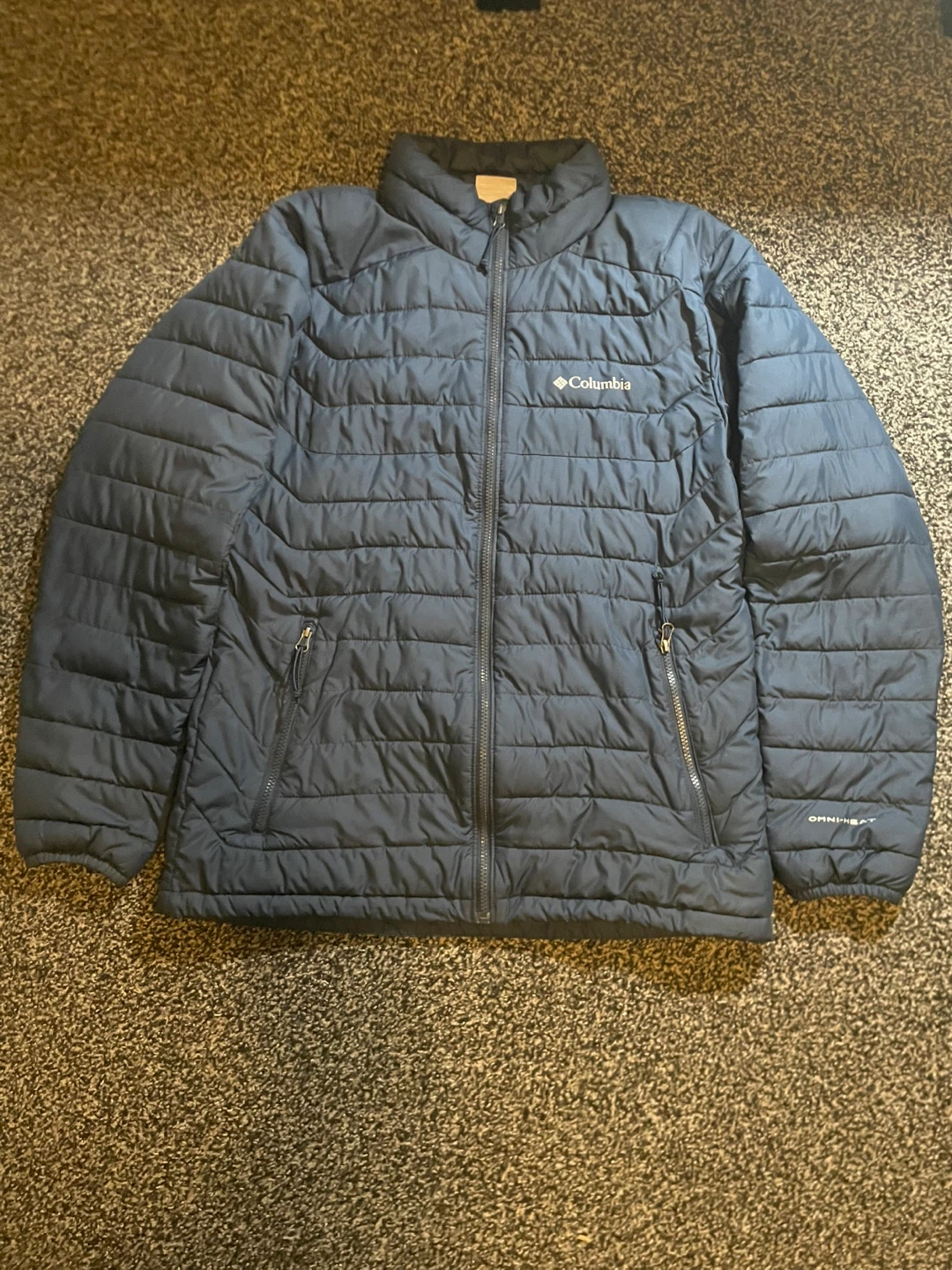 Columbia Navy Blue powder lite Jacket