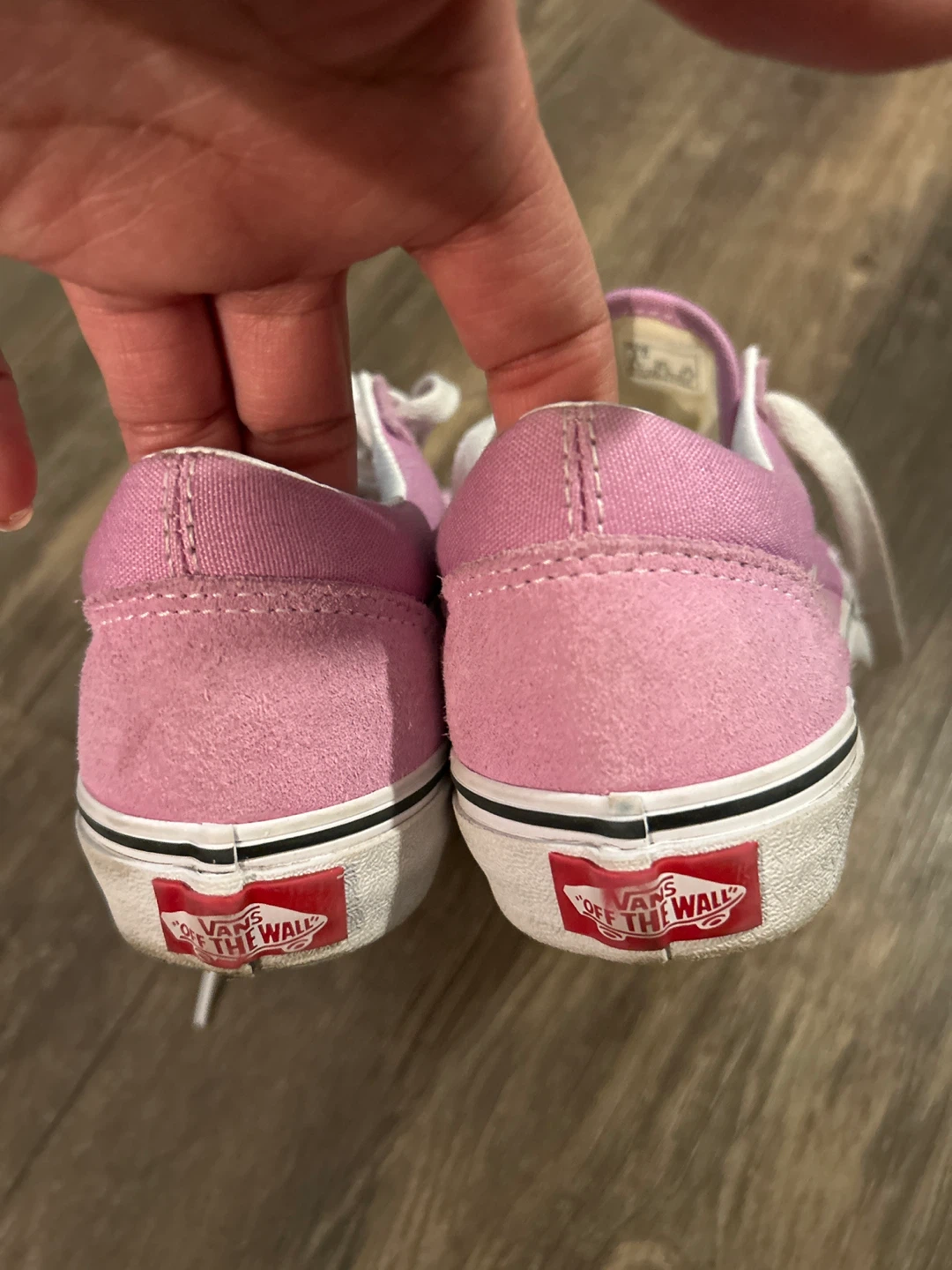 Vans Old Skool Pink Sneakers girls size 3 - photo 3