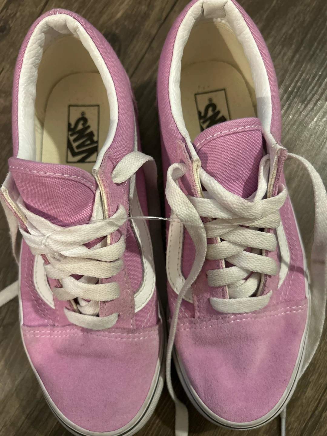 Vans Old Skool Pink Sneakers girls size 3 - photo 2