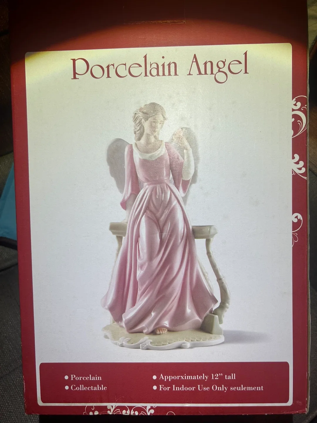 Porcelain Angel Figurine - 12" Tall image indicator(2)