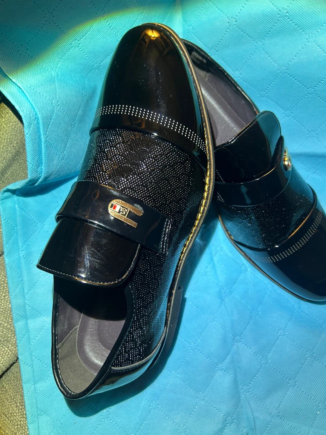 Men's Black Dress Shoes - Size 43 - photo 3