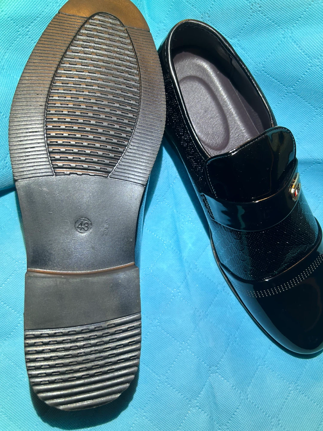 Men's Black Dress Shoes - Size 43 - photo 4