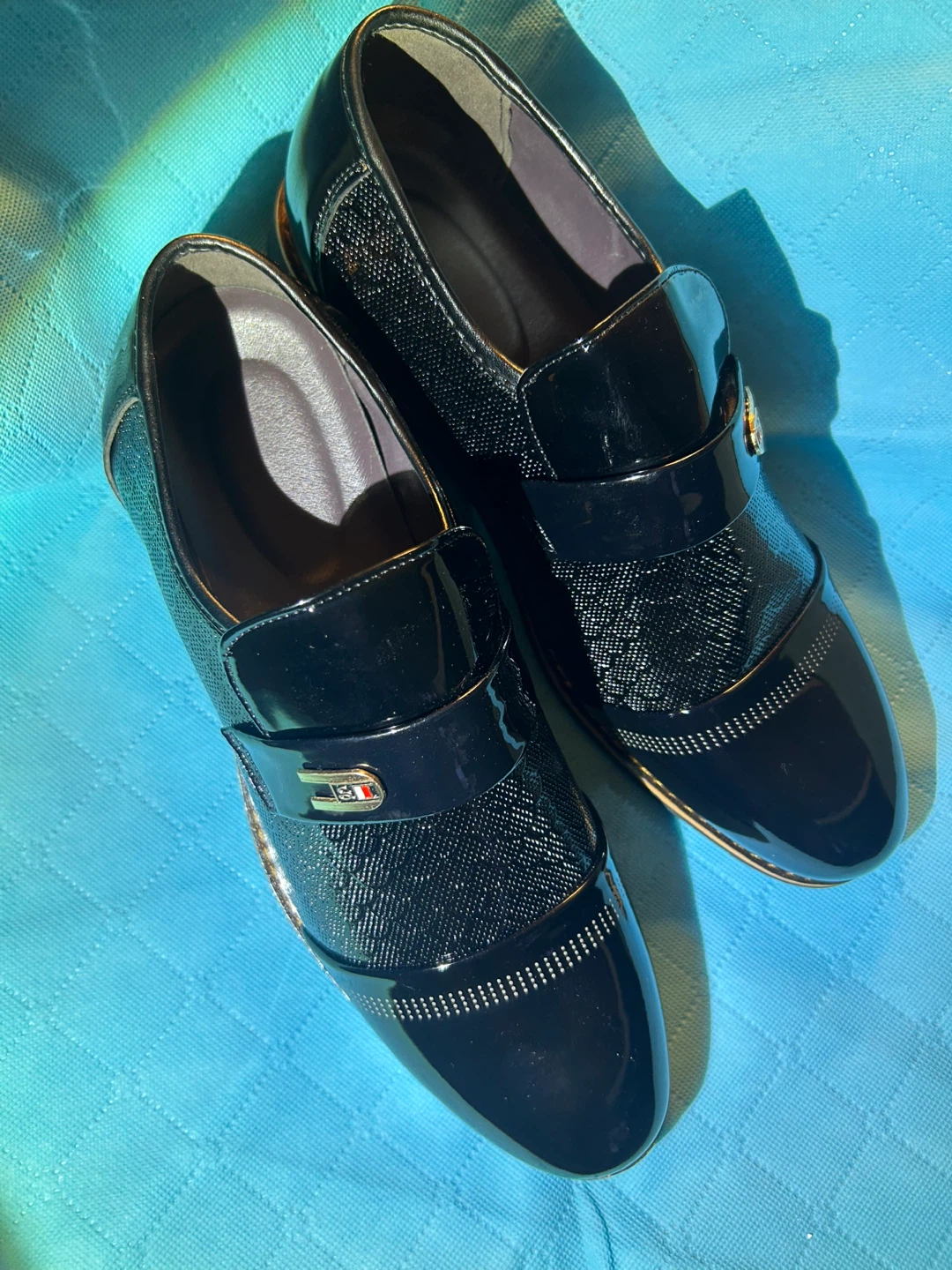 Men's Black Dress Shoes - Size 43 - photo 2