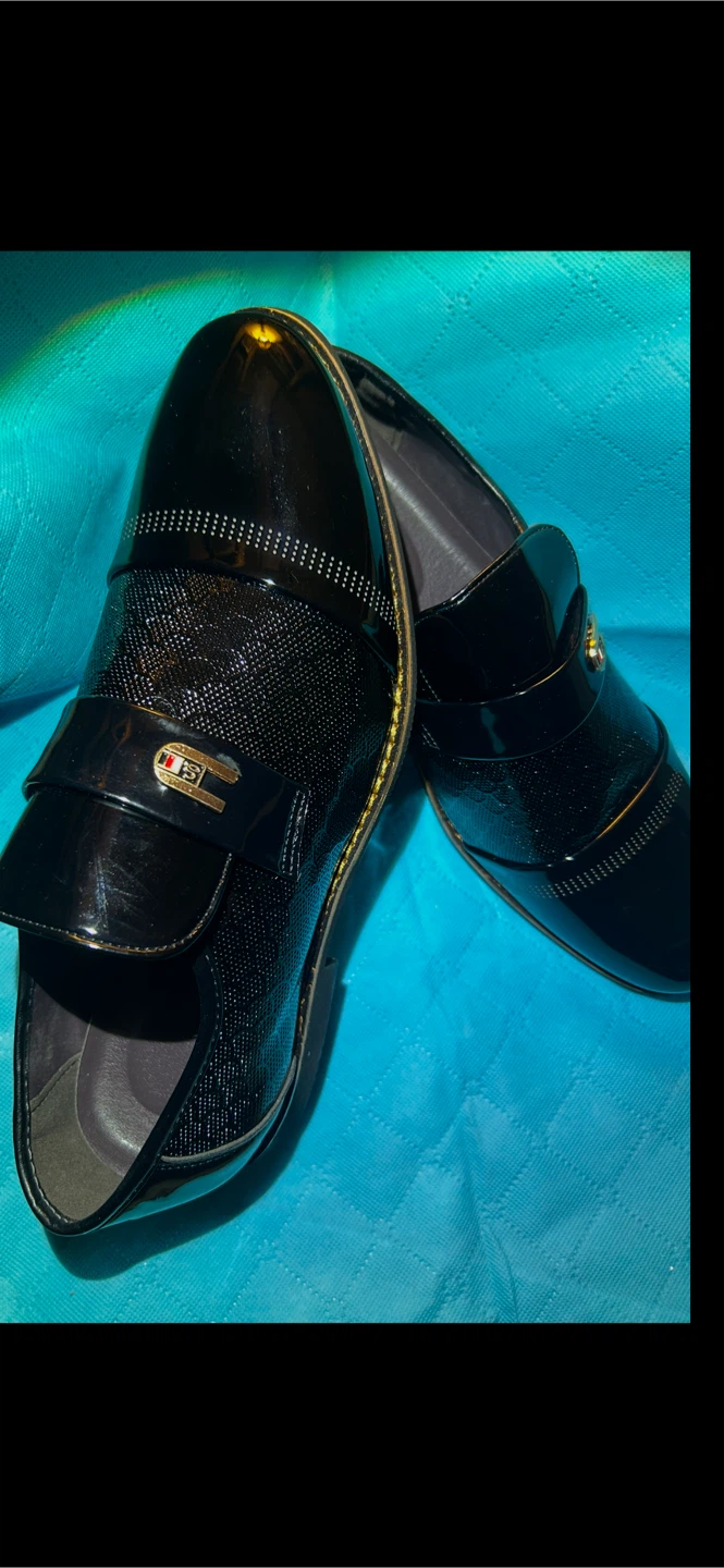 Men's Black Dress Shoes - Size 43 - photo 5
