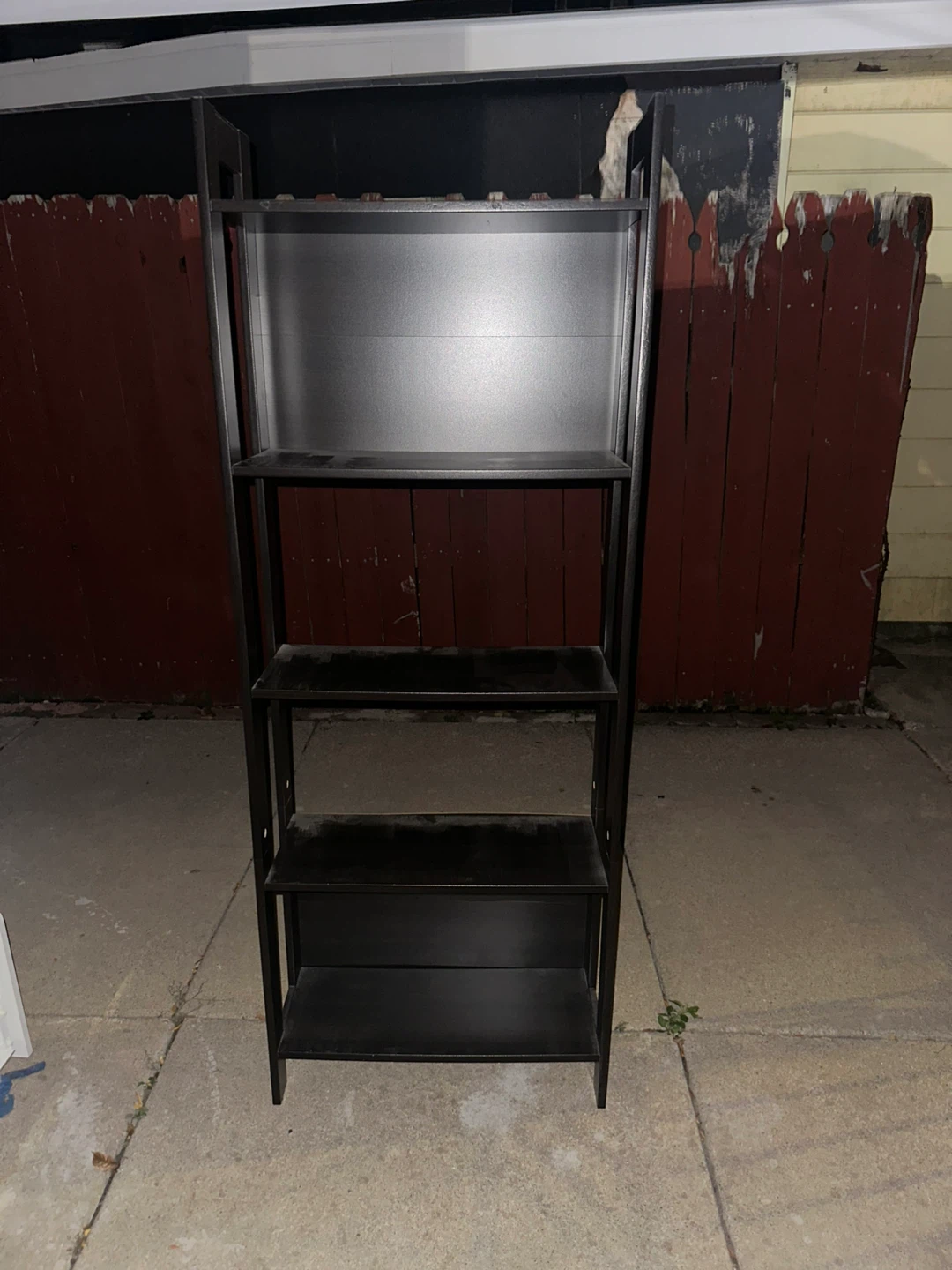 Black Leaning Shelf