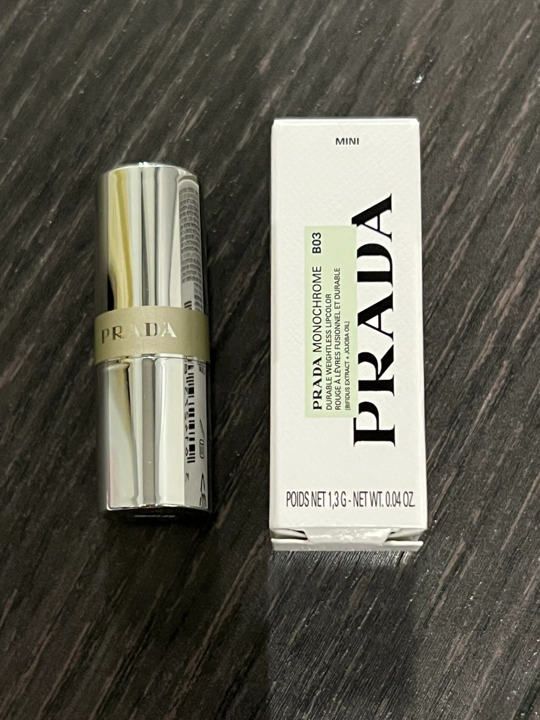 Mini Prada Monochrome Hyper Matte Lipstick - B03 Mahogany