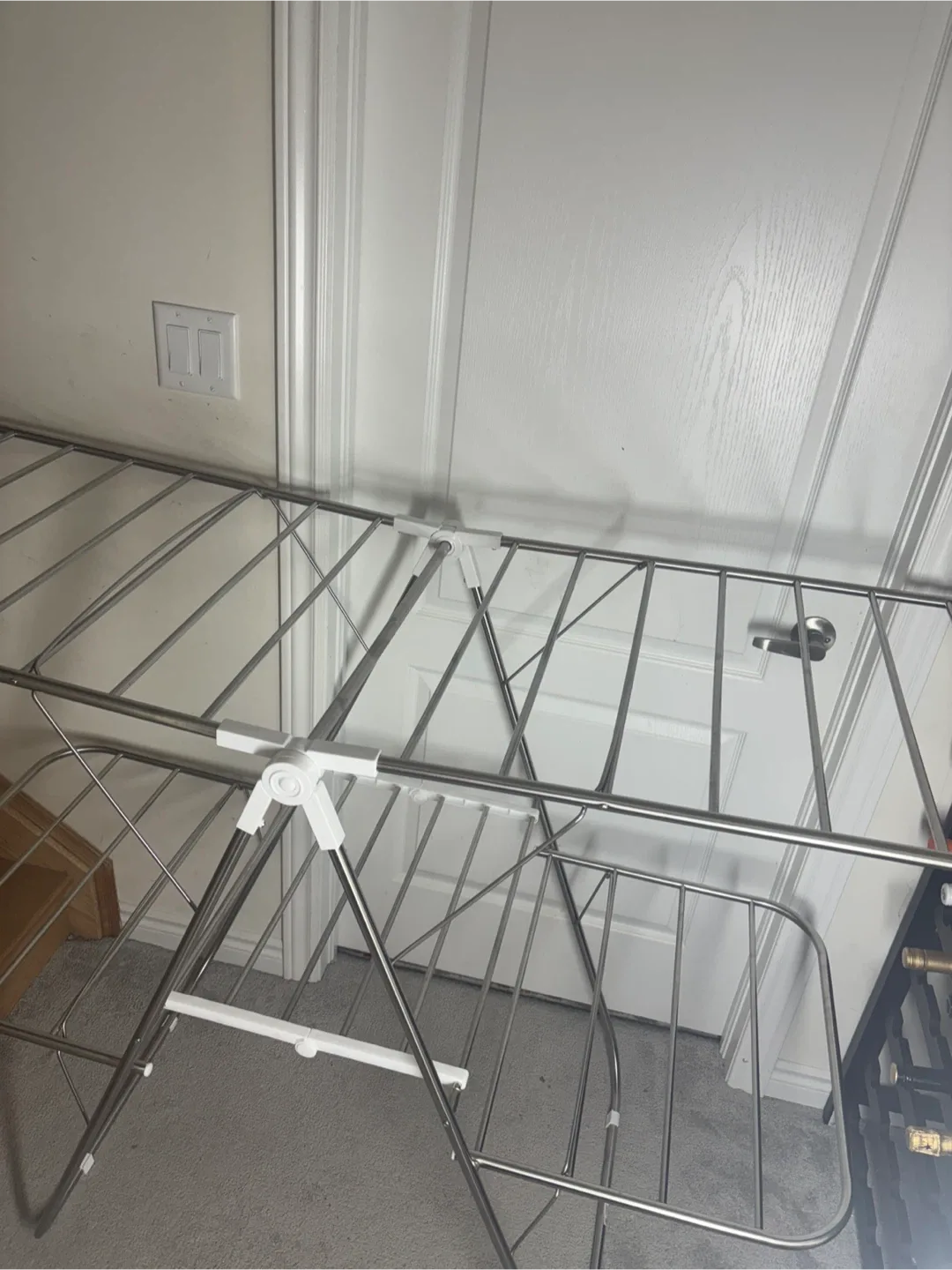 2-Tier Clothes Drying Rack - Silver & White image indicator(6)