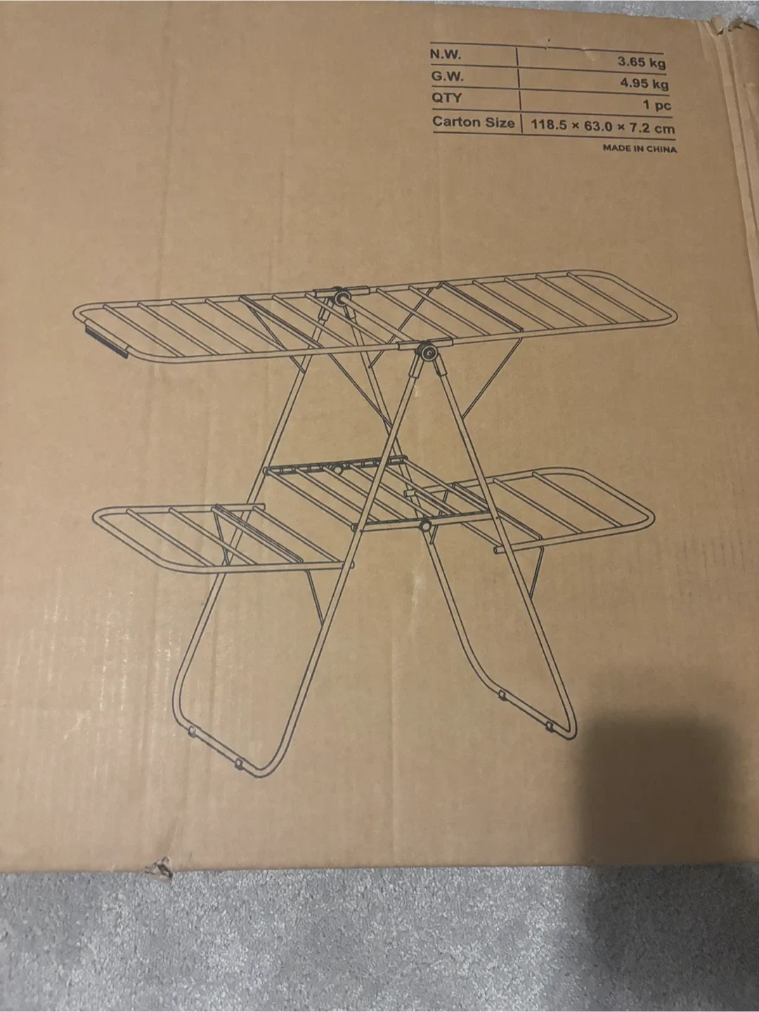 2-Tier Clothes Drying Rack - Silver & White image indicator(7)