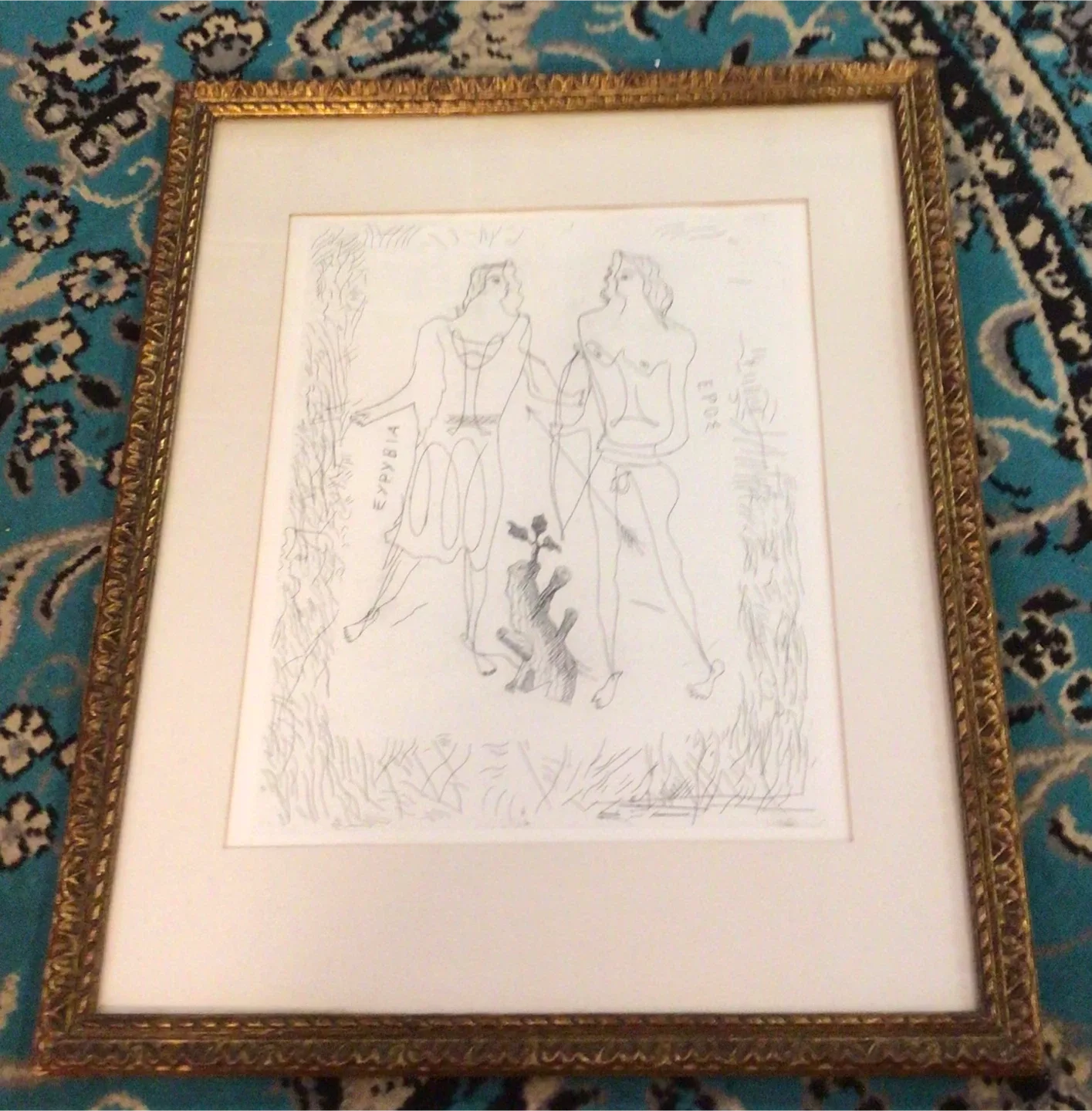 Eros and Eurybia by Georges Braque (Authenticated)