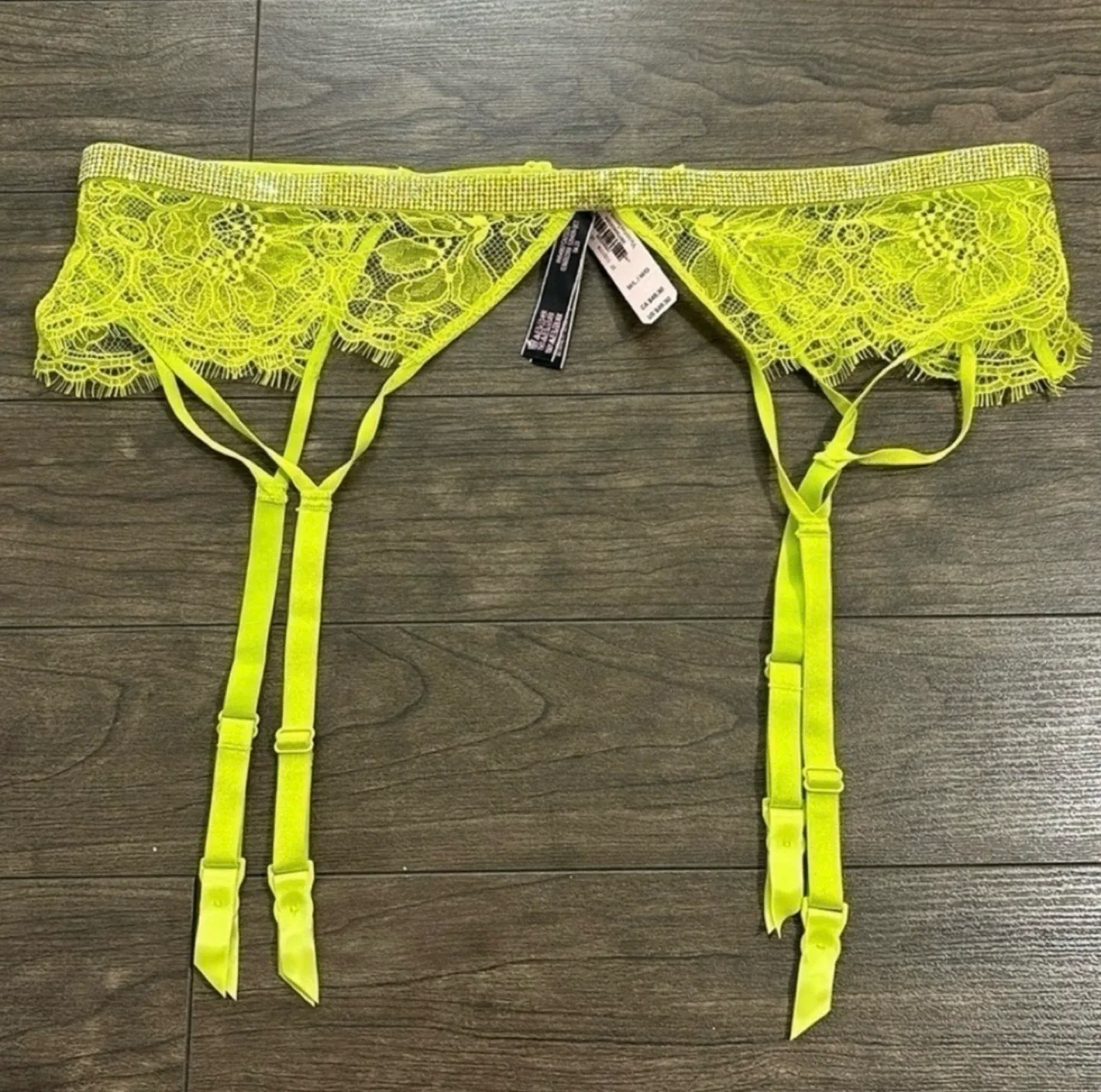 BNWT! Victoria’s Secret Lace Garter - Limelight Green image indicator(2)