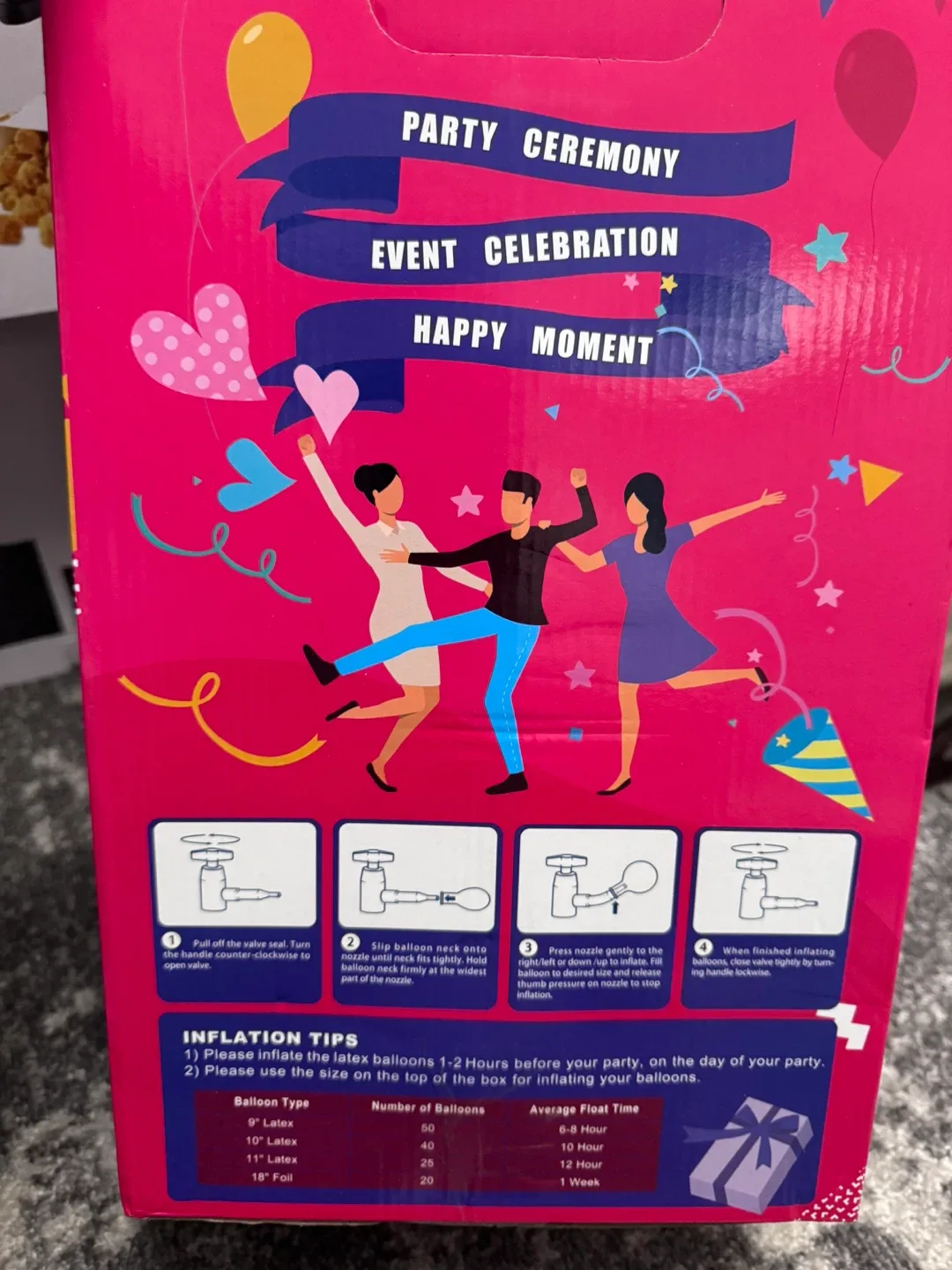 GreatWhip Helium Balloon Tank Kit - 50 Balloons image indicator(2)