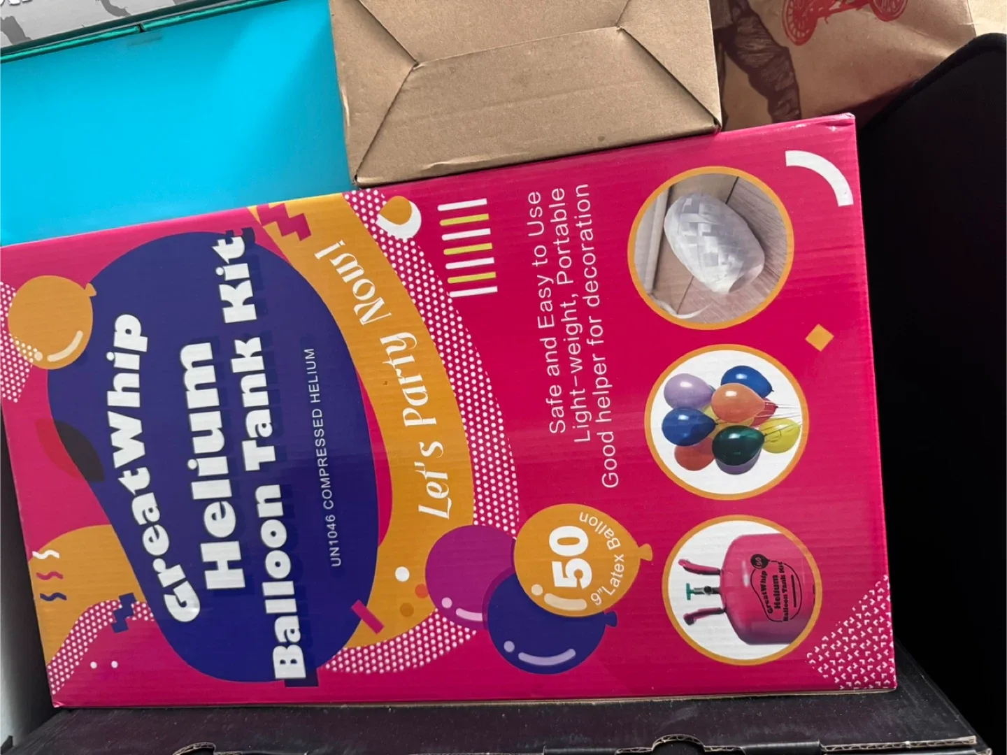 GreatWhip Helium Balloon Tank Kit - 50 Balloons image indicator(4)