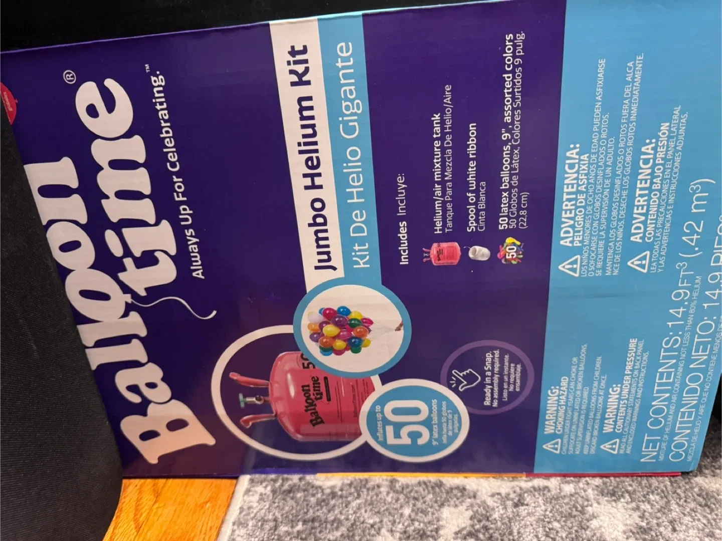 GreatWhip Helium Balloon Tank Kit - 50 Balloons image indicator(5)