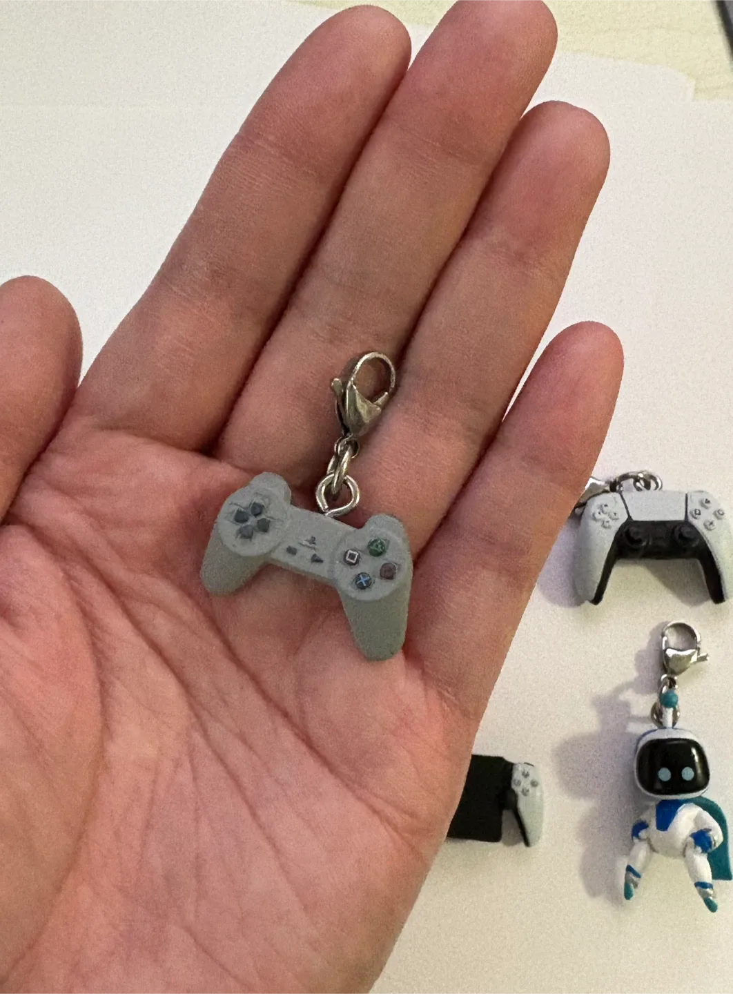 PlayStation Console astrobot keychain charm Christmas gift thumbnail