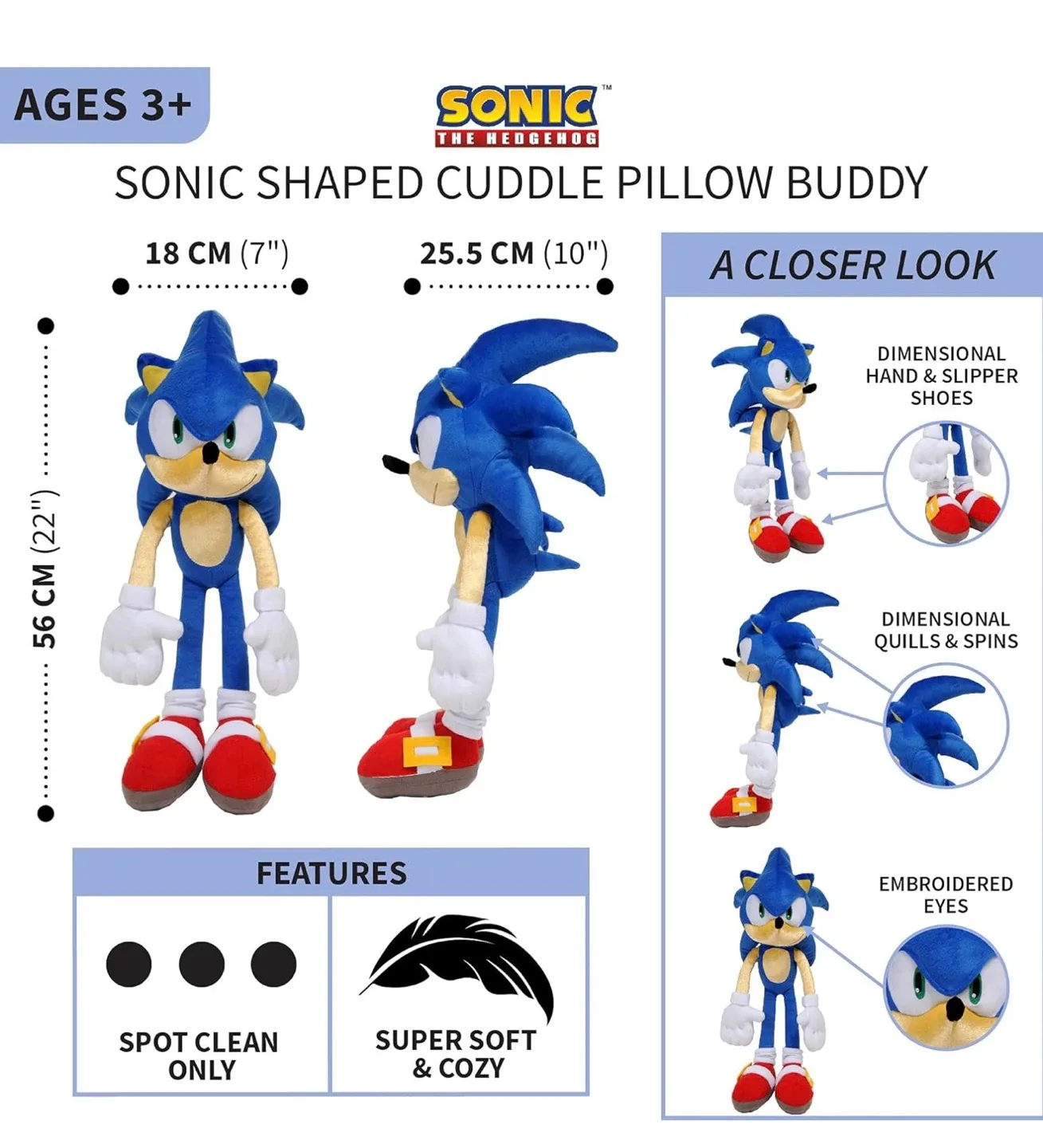 Brand New With Tag Sonic the Hedgehog Plushie image indicator(2)