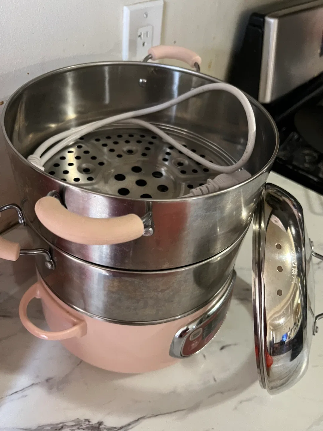 Bear Electric Food Steamer - Pink image indicator(2)
