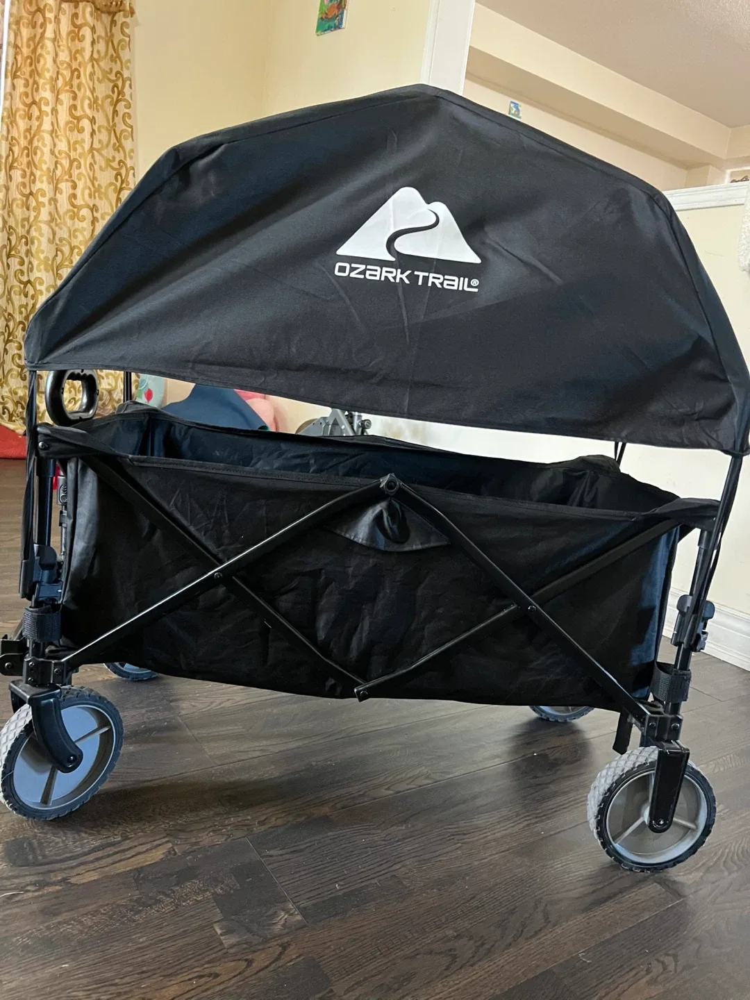 Ozark Trail Folding Wagon with Canopy - Black