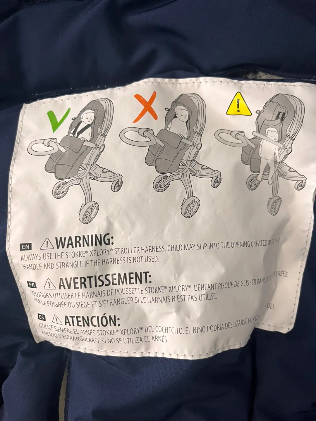 Stokke FootMuff - Navy - like New image indicator(4)