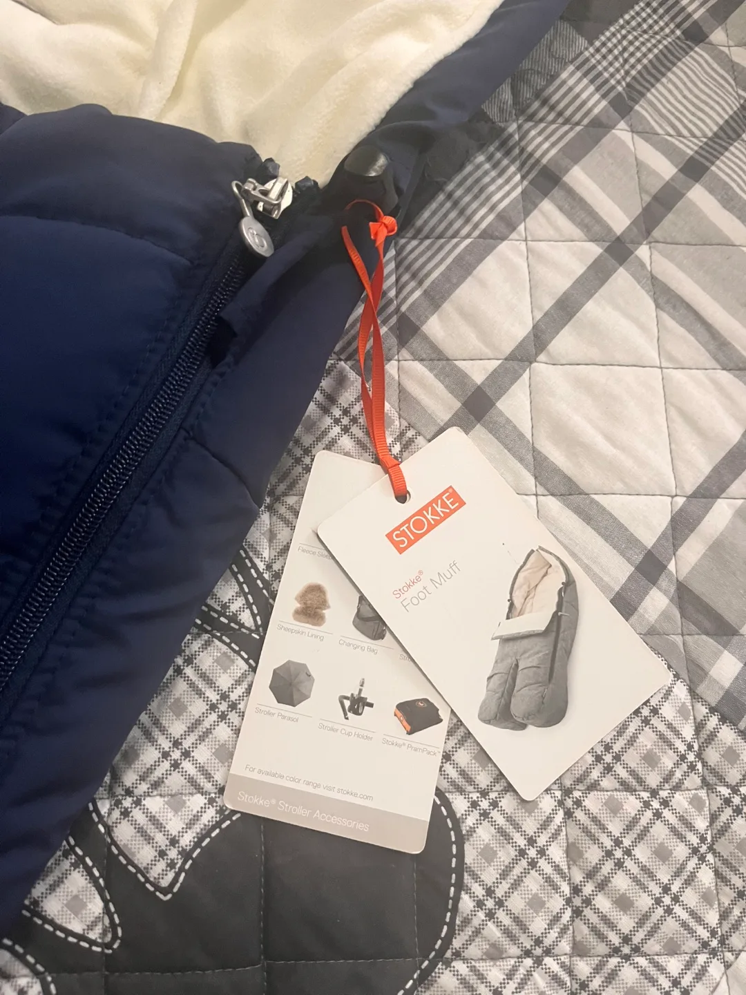 Stokke FootMuff - Navy - like New image indicator(2)