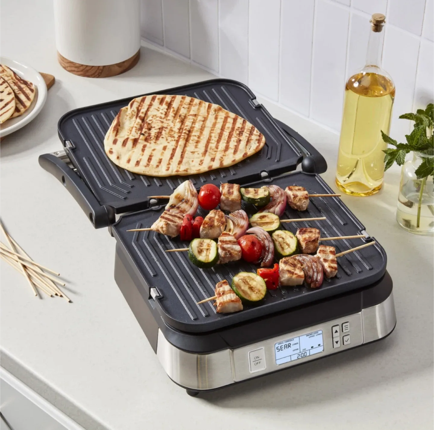 Cuisinart Griddler Indoor Grill with Dual Temperature image indicator(3)