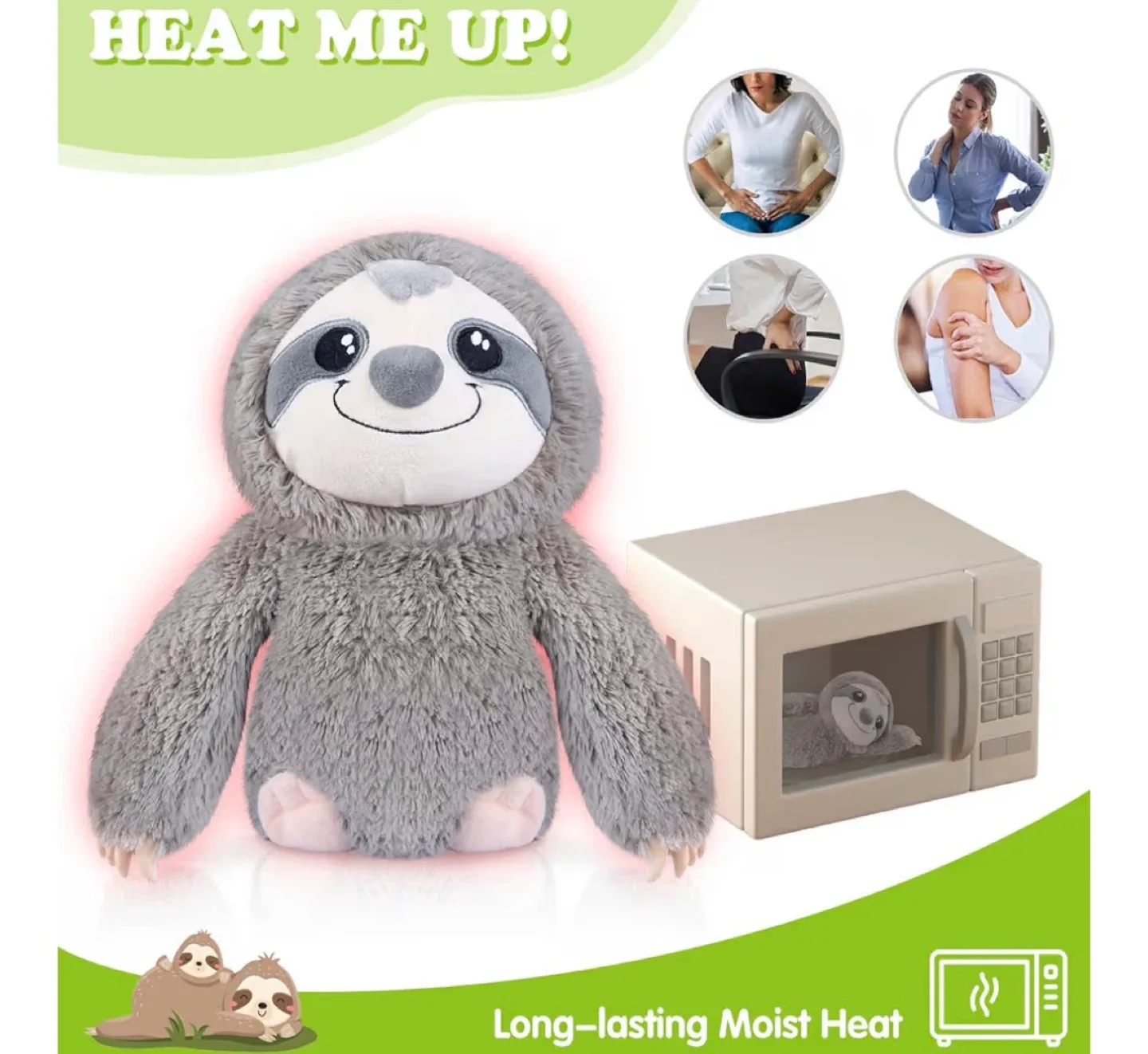 SuzziPad Heat Me Up! Sloth Plush image indicator(4)