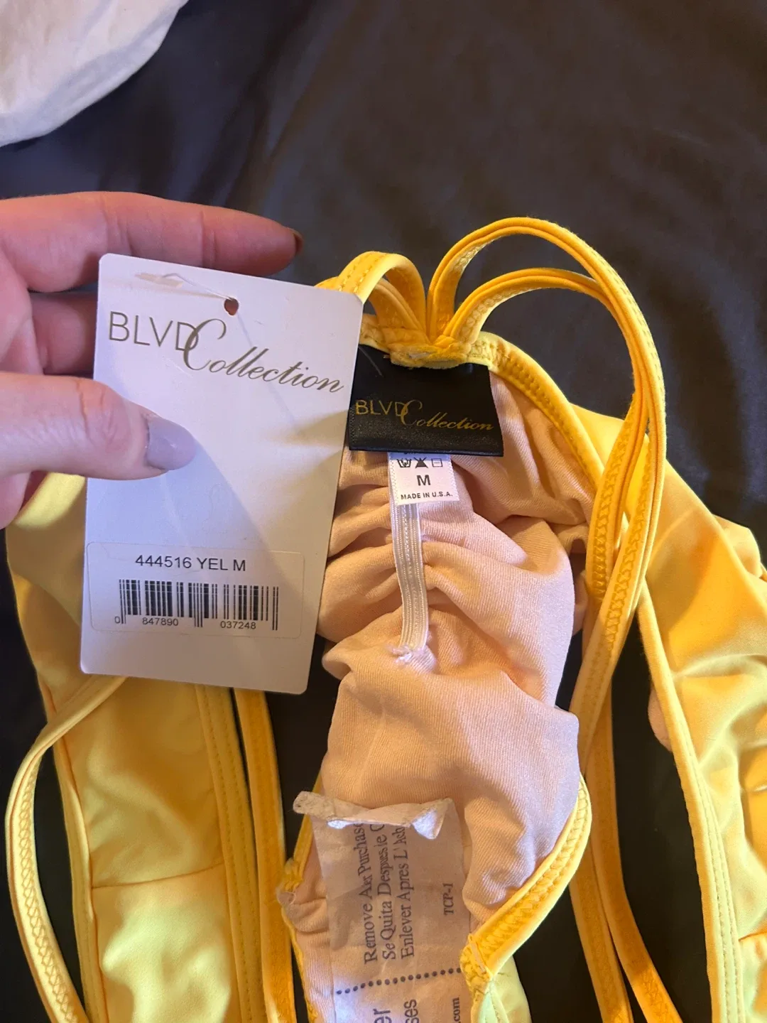 BLVD Collection Yellow Bikini Bottom - Size M image indicator(3)