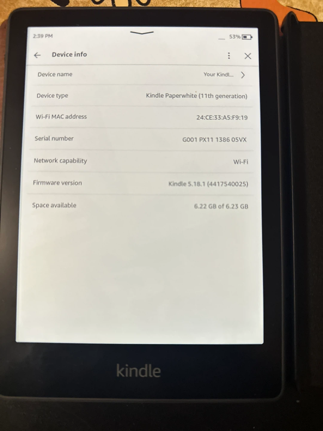 Kindle Paperwhite (11th Generation)