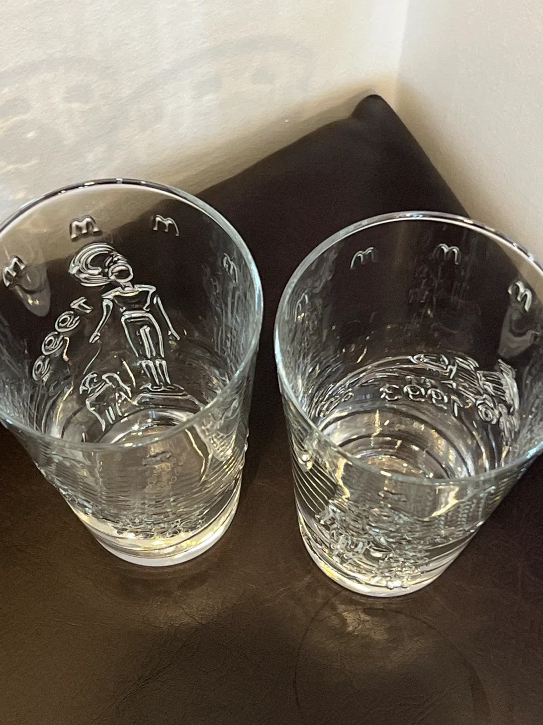 two McDonald's Hotwheels 1993 Barbie 1999 Vintage Glasses image indicator(2)