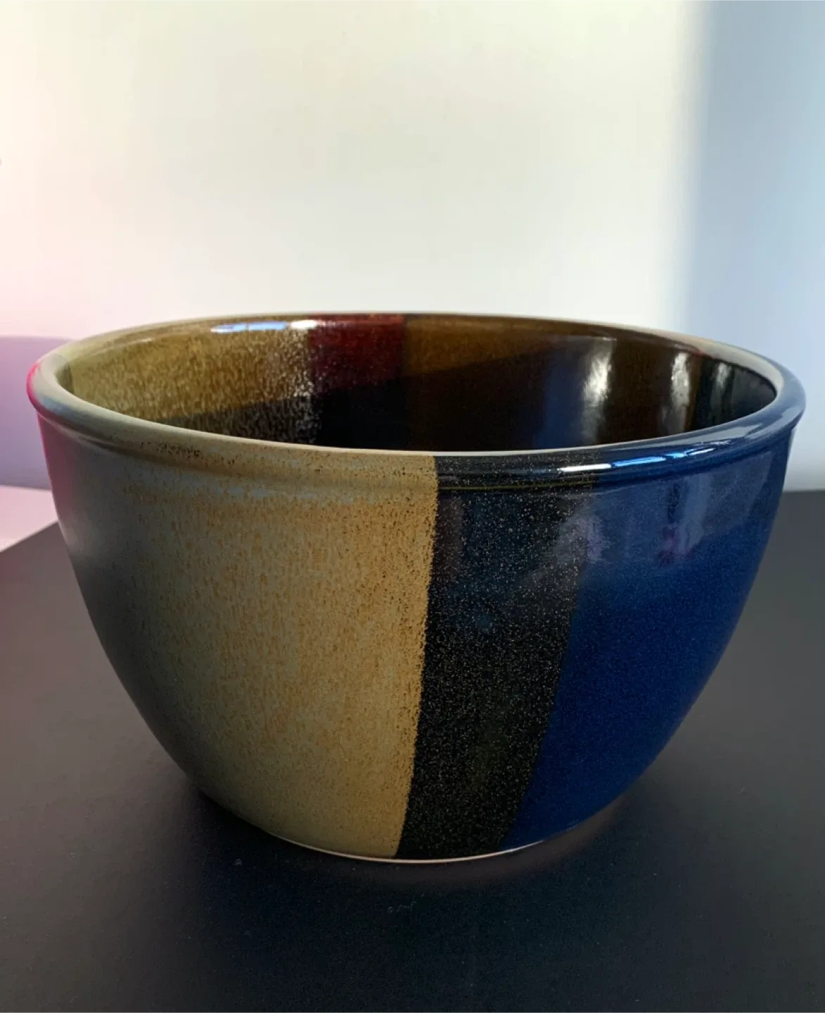 Vintage Studio Art Pottery Dough Bowl Large image indicator(2)