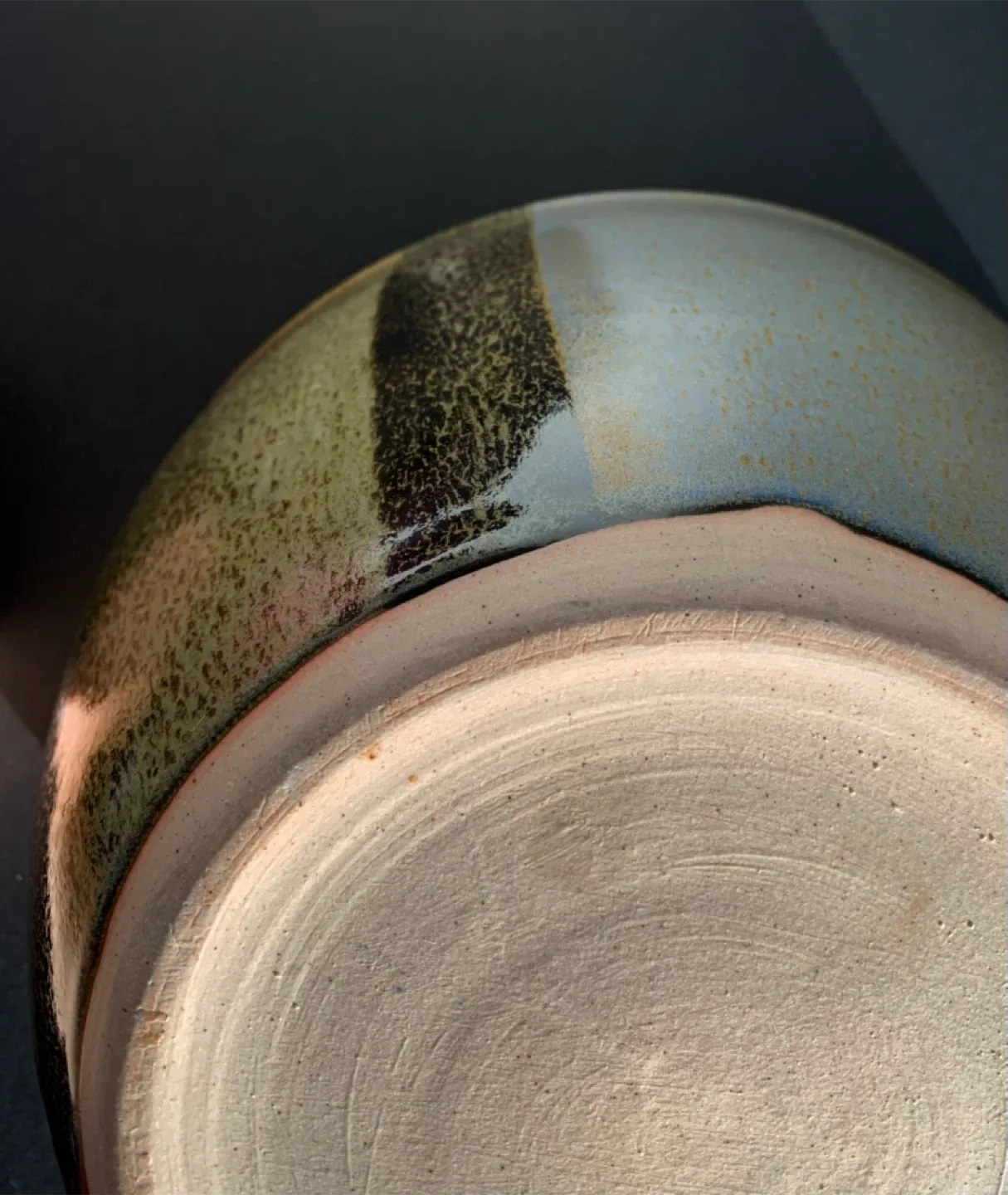 Vintage Studio Art Pottery Dough Bowl Large image indicator(8)