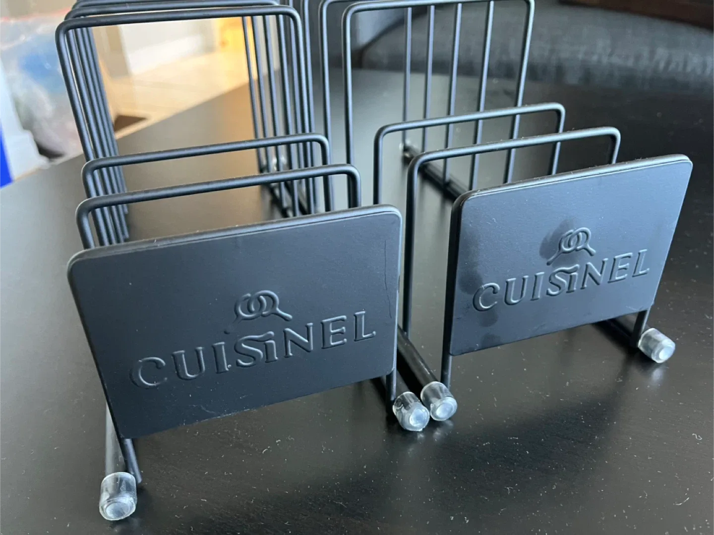 Cuisinel Black Pan/Plates Organizer Rack image indicator(2)