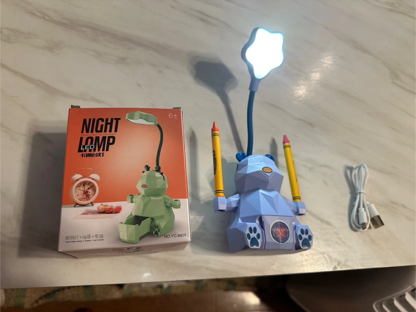 (50 units Box) Teddy Night LED Lamp Desk Lamp for Children’s image indicator(2)