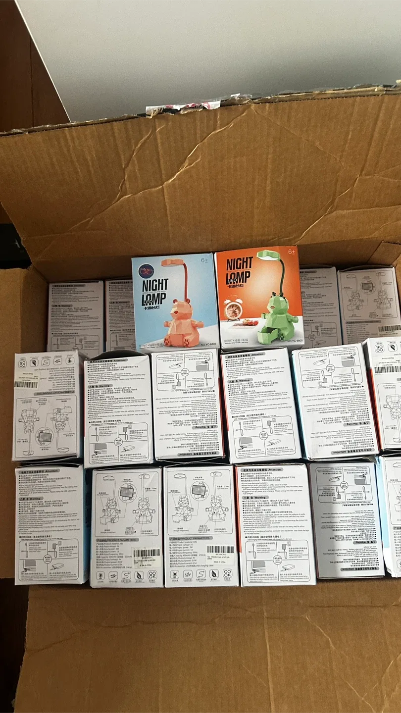 (50 units Box) Teddy Night LED Lamp Desk Lamp for Children’s image indicator(3)