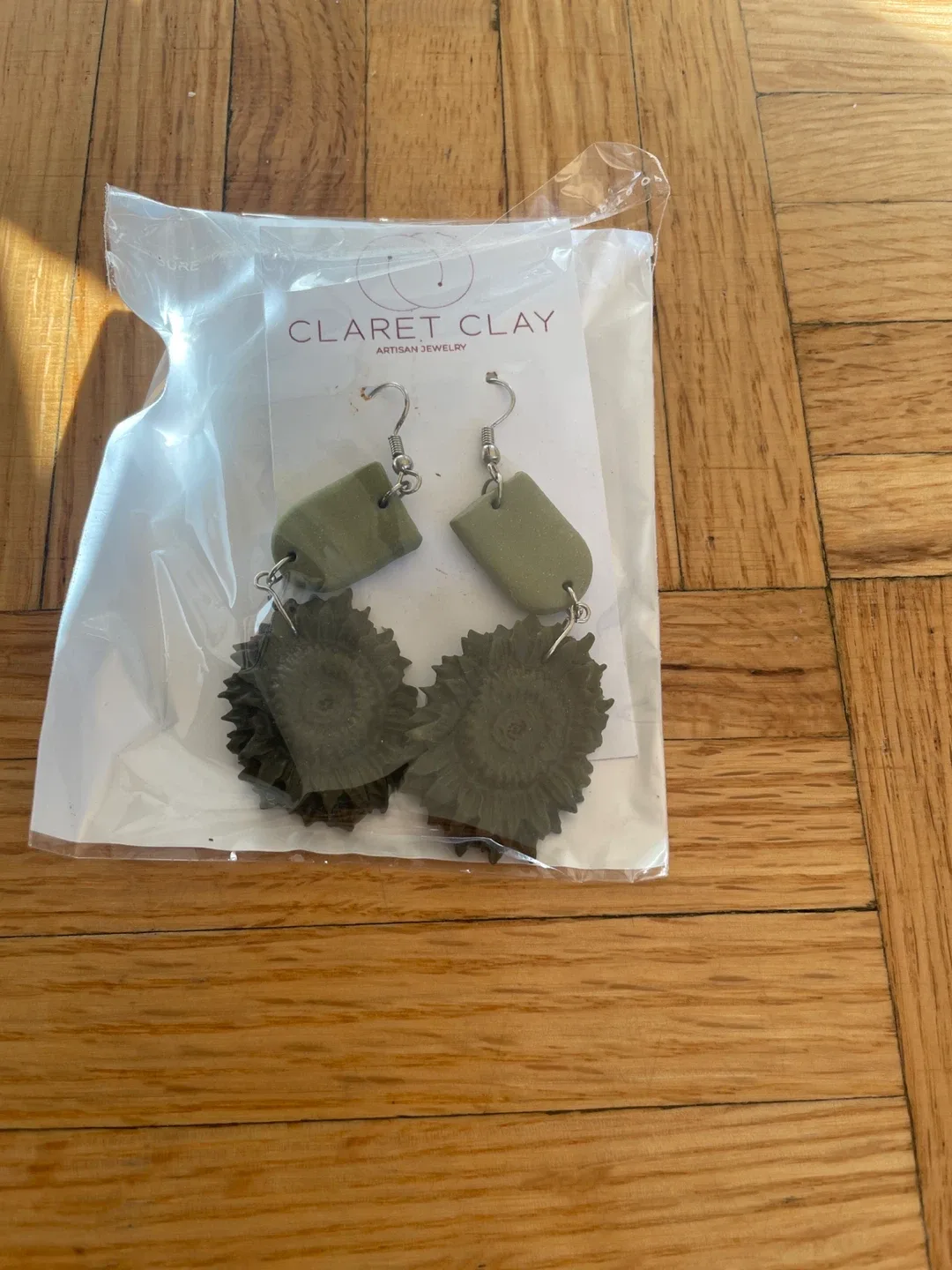 Claret Clay Artisan Jewelry Earrings
