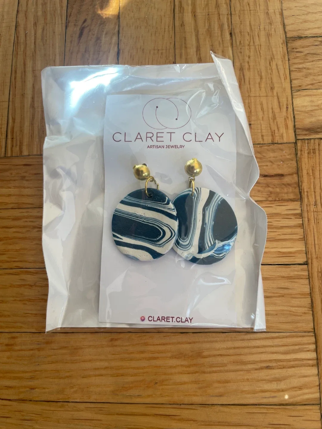 Claret Clay Artisan Jewelry Earrings - New